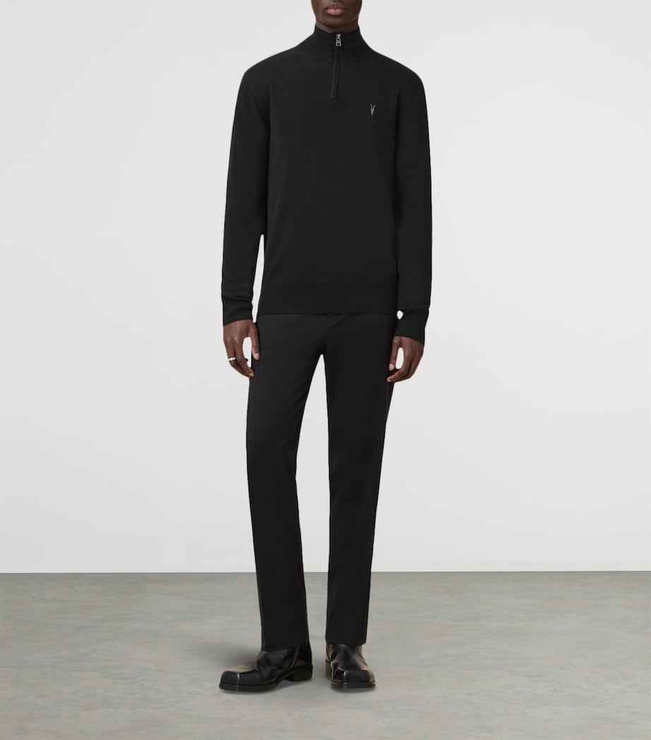 Kilburn Quarter-Zip Sweater BLACK Image 2