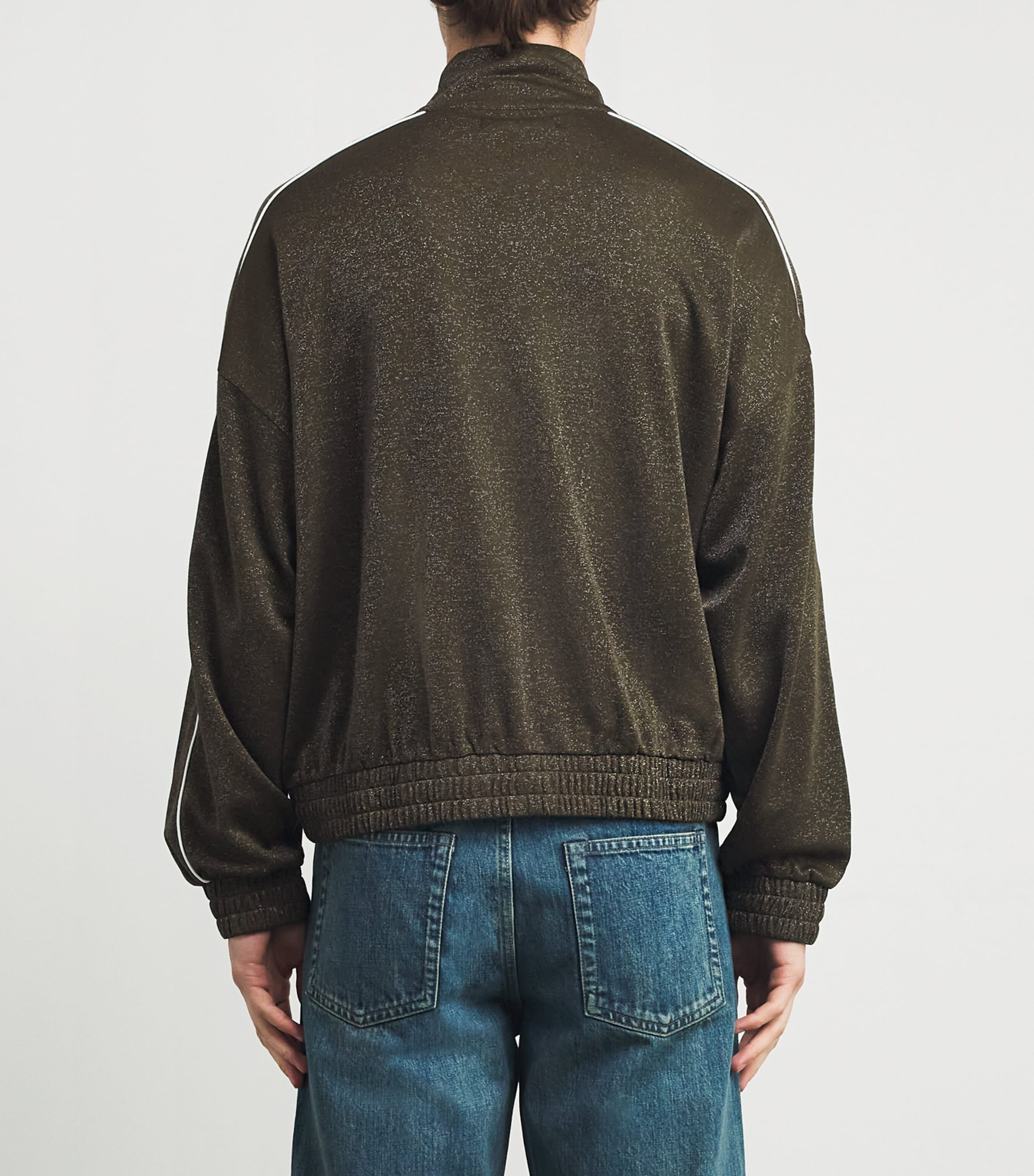 Glitter Track Jacket 680 KHAKI Image 4