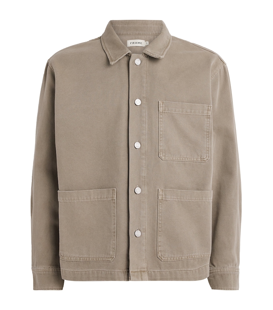 Canvas Chore Shirt Jacket VINTAGE KHAKI Image 1