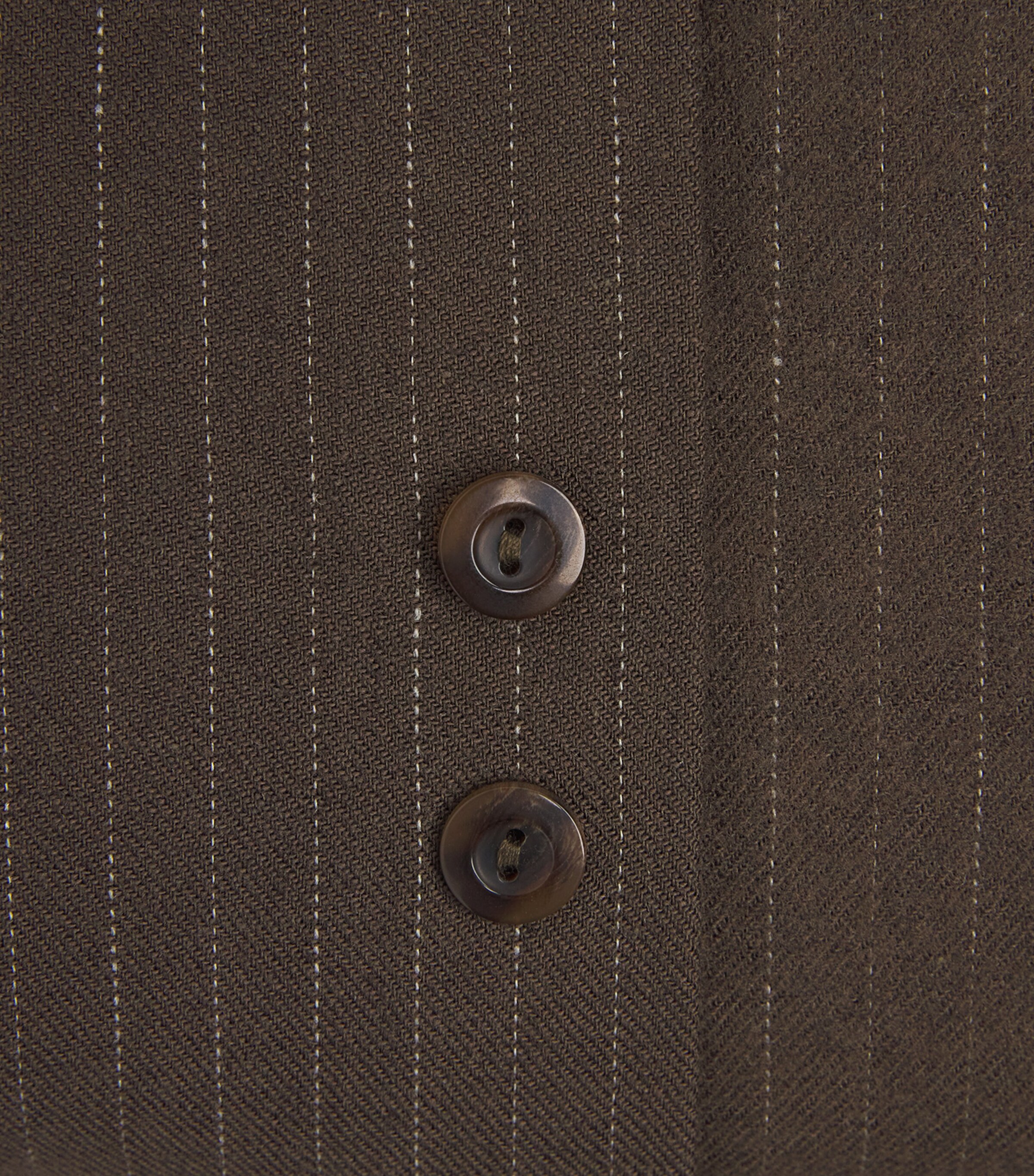 Song For The Mute Mens Stripe School Shirt Khaki Image 6