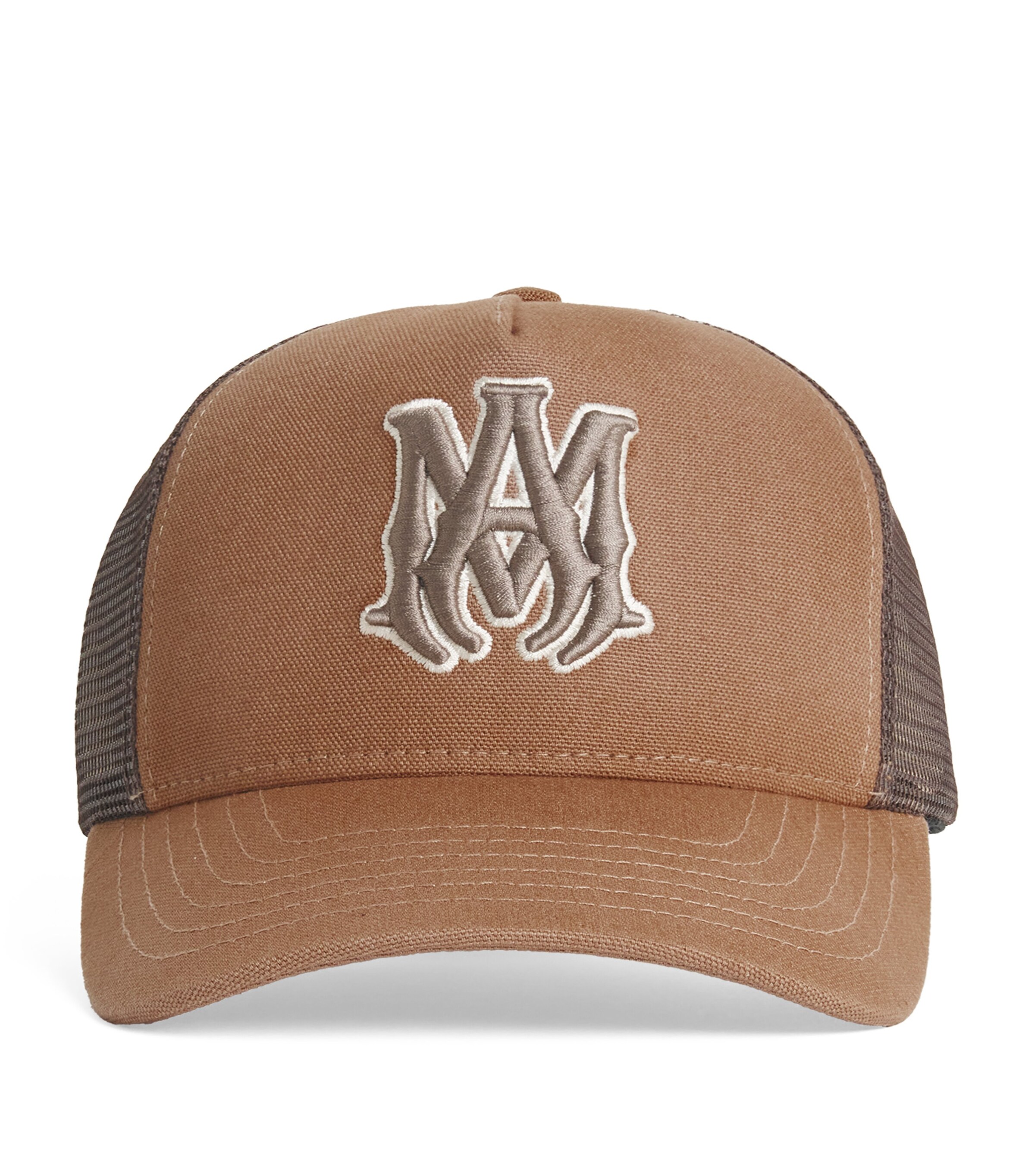 AMIRI Brown Mesh MA Outline Trucker Hat | Harrods US