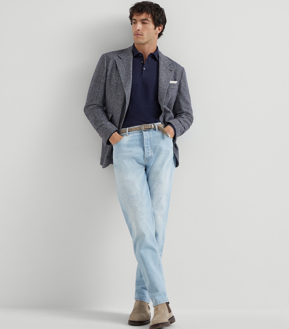 Cotton Polo Sweater CW425 Image 4