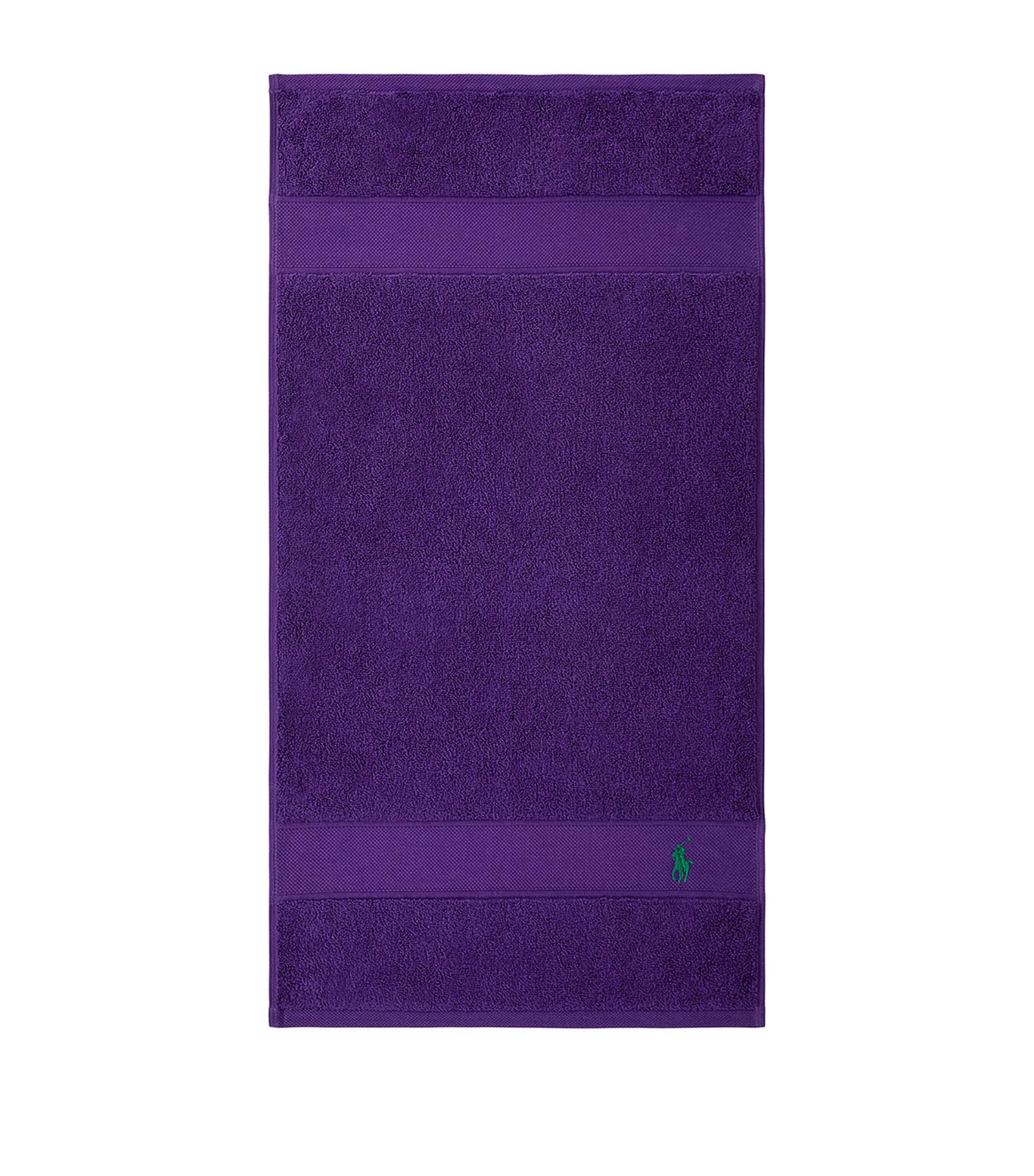 Polo Player Guest Towel (40cm x 75cm) CHALET PURPLE Image 5