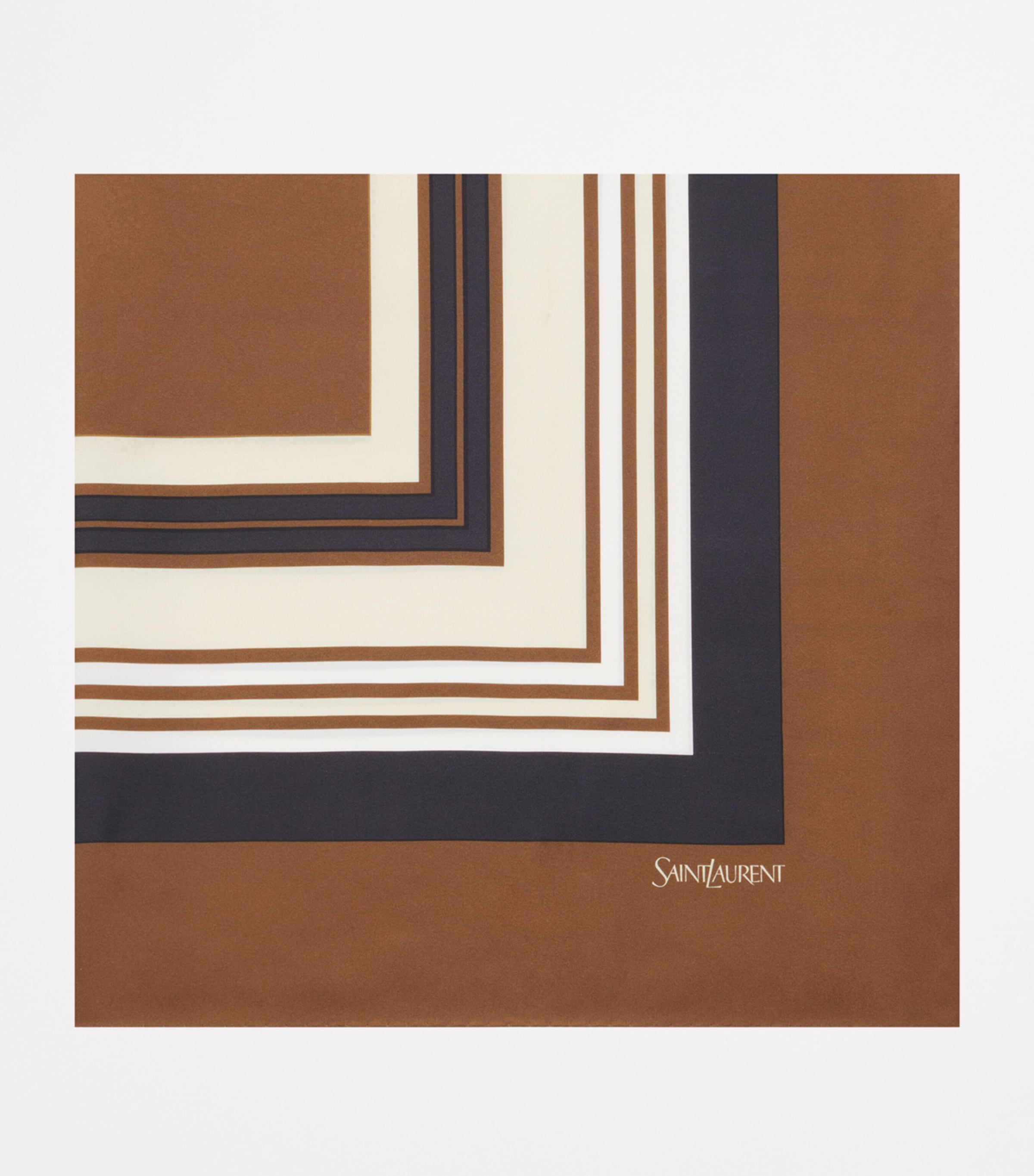 Silk Geometric Print Scarf 2978 Image 2