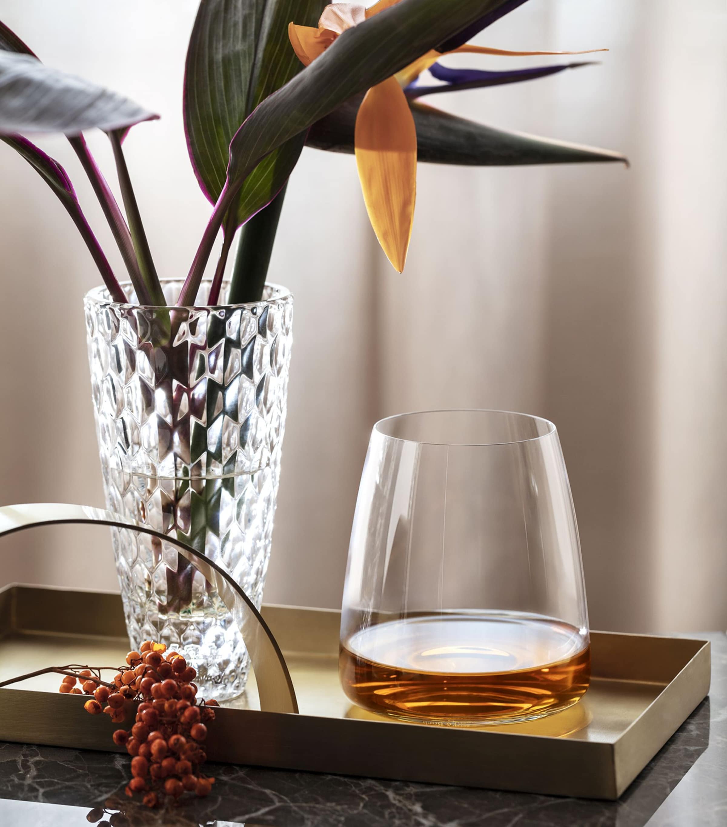 Set of 2 Crystal MetroChic Tumblers (300ml) CLEAR Image 5