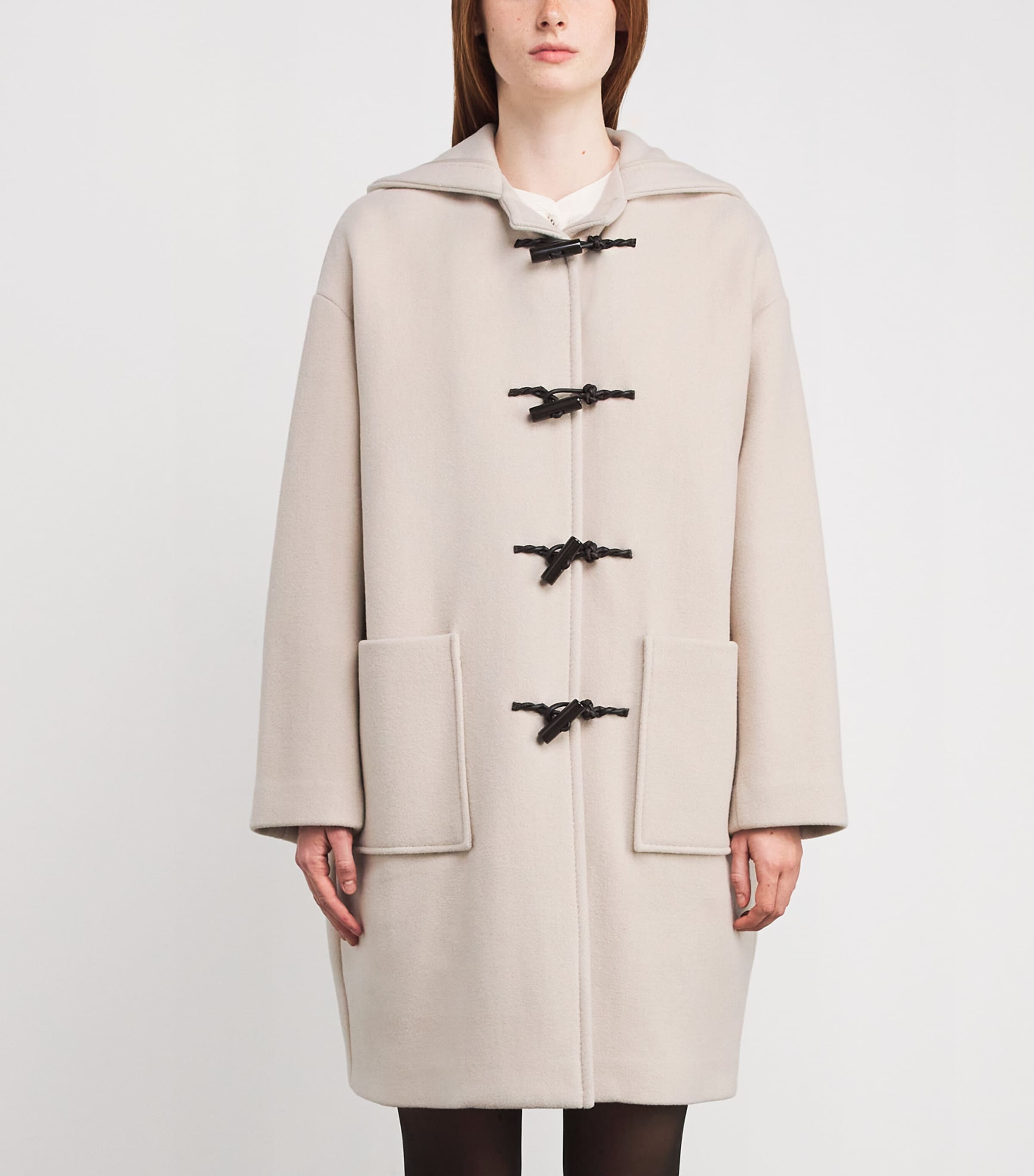 Wool-Blend Duffle Coat CREAM Image 3