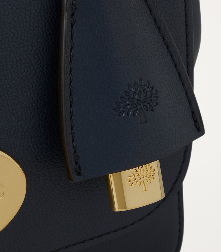 Grained Leather Lily Shoulder Bag NIGHT SKY Image 6