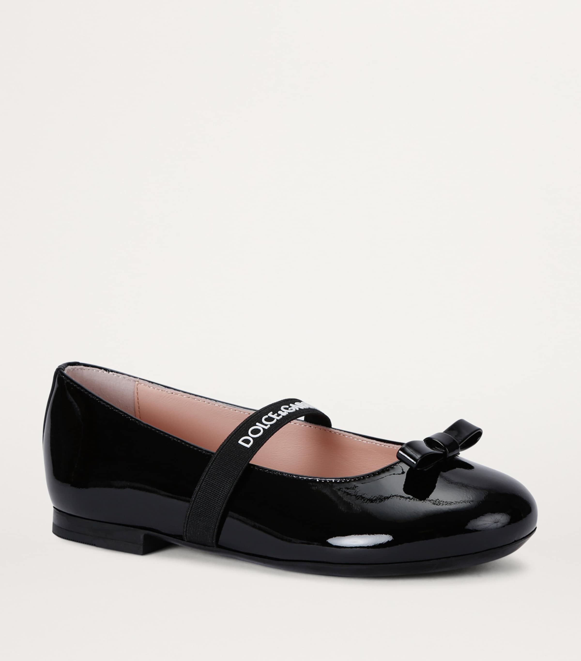 Patent Leather Ballet Flats BLACK Image 3