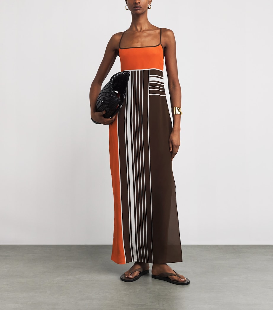Silk Stripe Destino Maxi Dress PACHA STRIPE Image 2