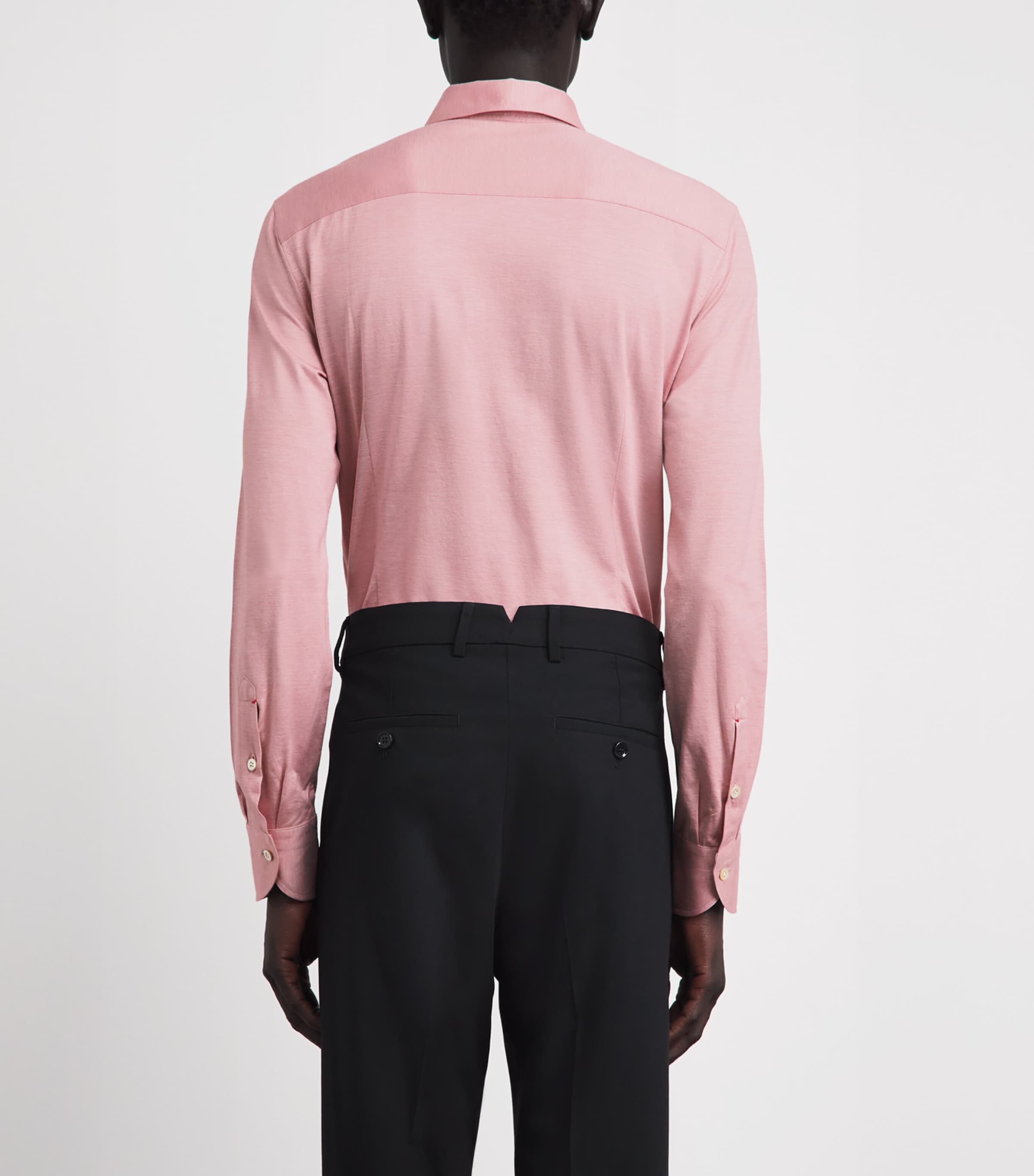 Isaia Mens Cotton Jersey Shirt Image 5