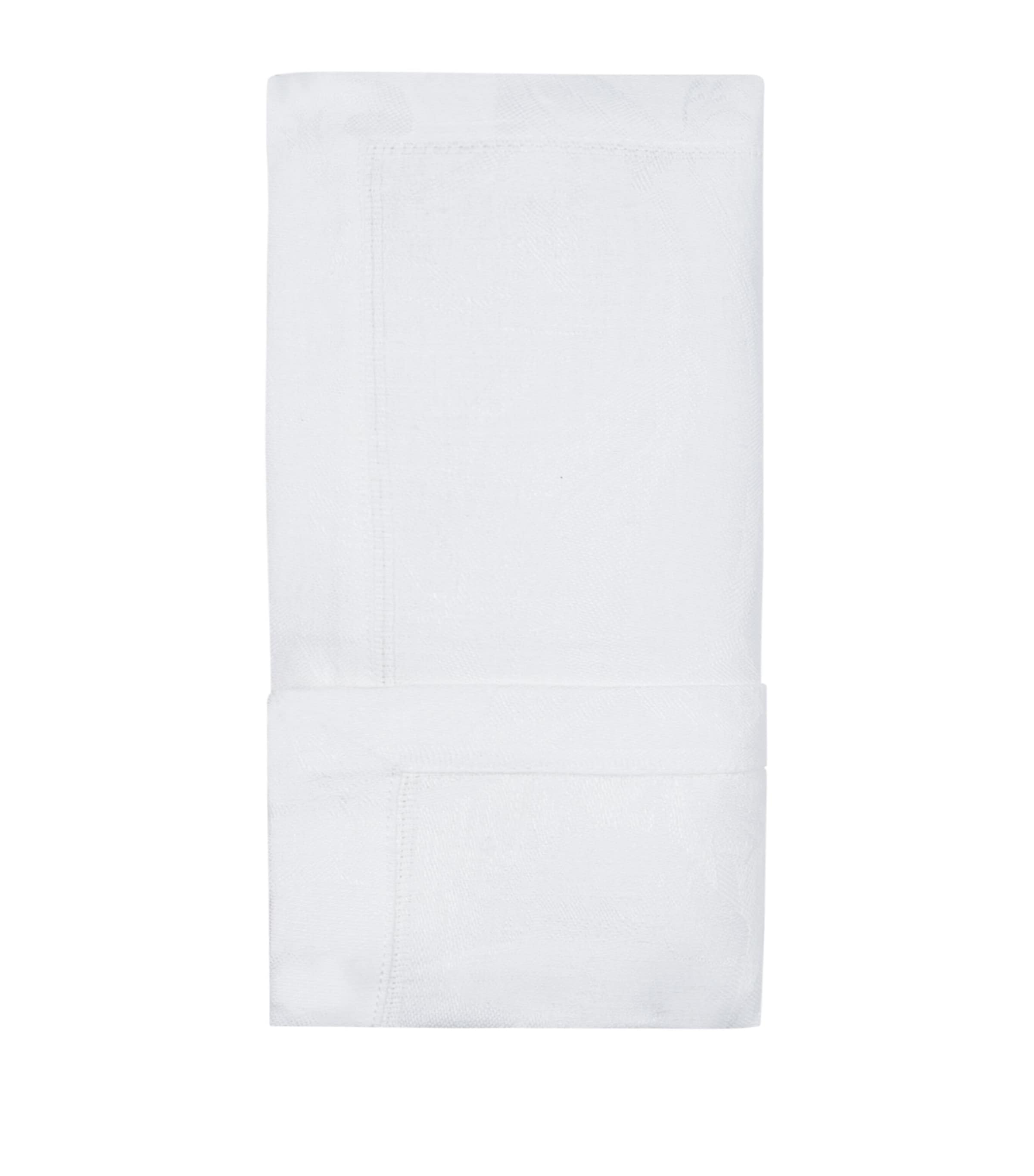 Le Jacquard Français Tivoli Damask Napkin In White