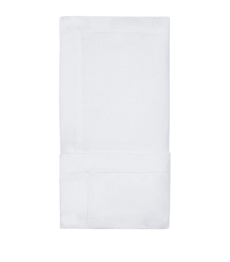 Tivoli Damask Napkin (50cm x 50cm) WHITE Image 1
