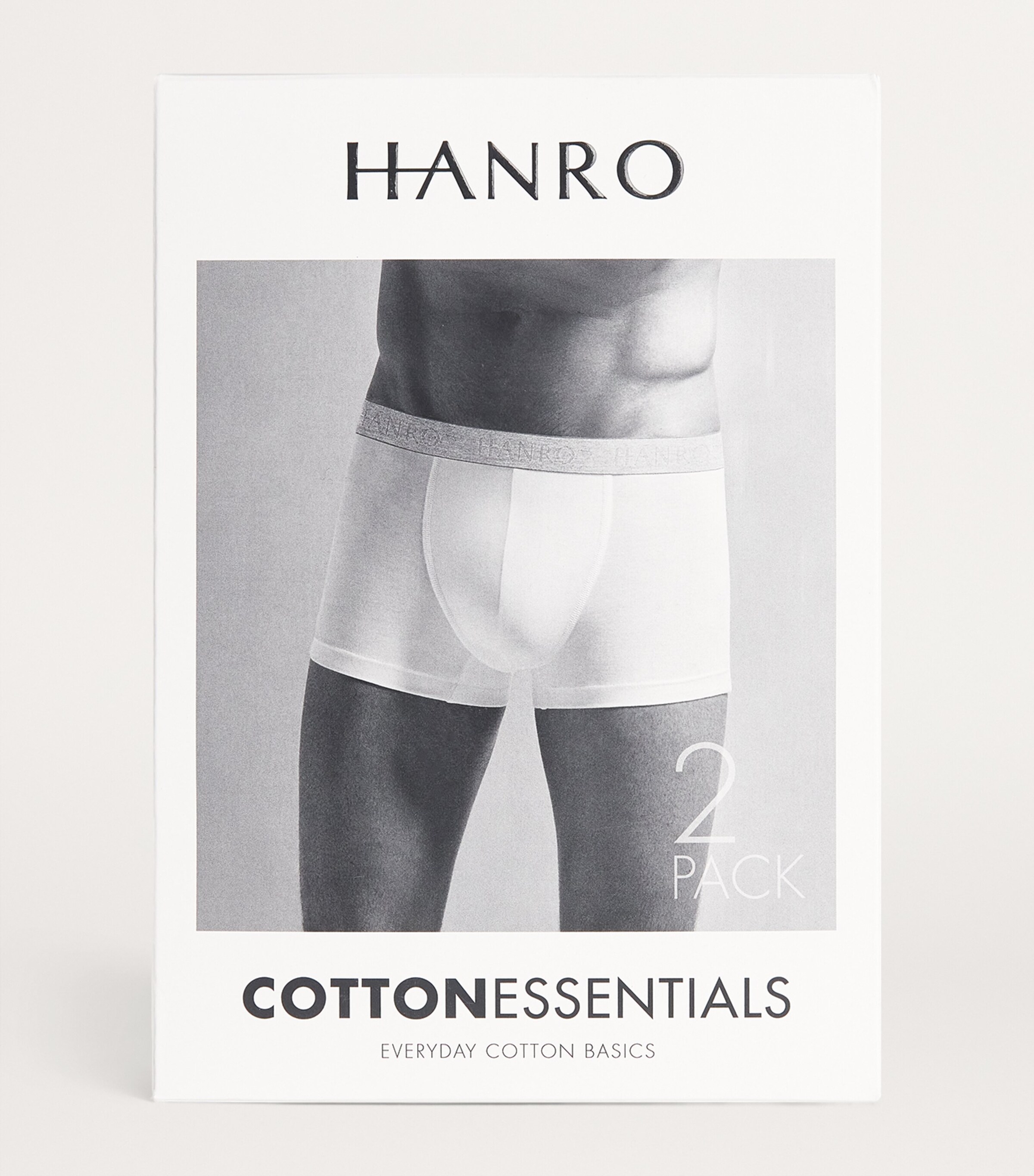 Cotton-Blend Essential Trunks (Pack of 2) 0019/BLACK Image 4