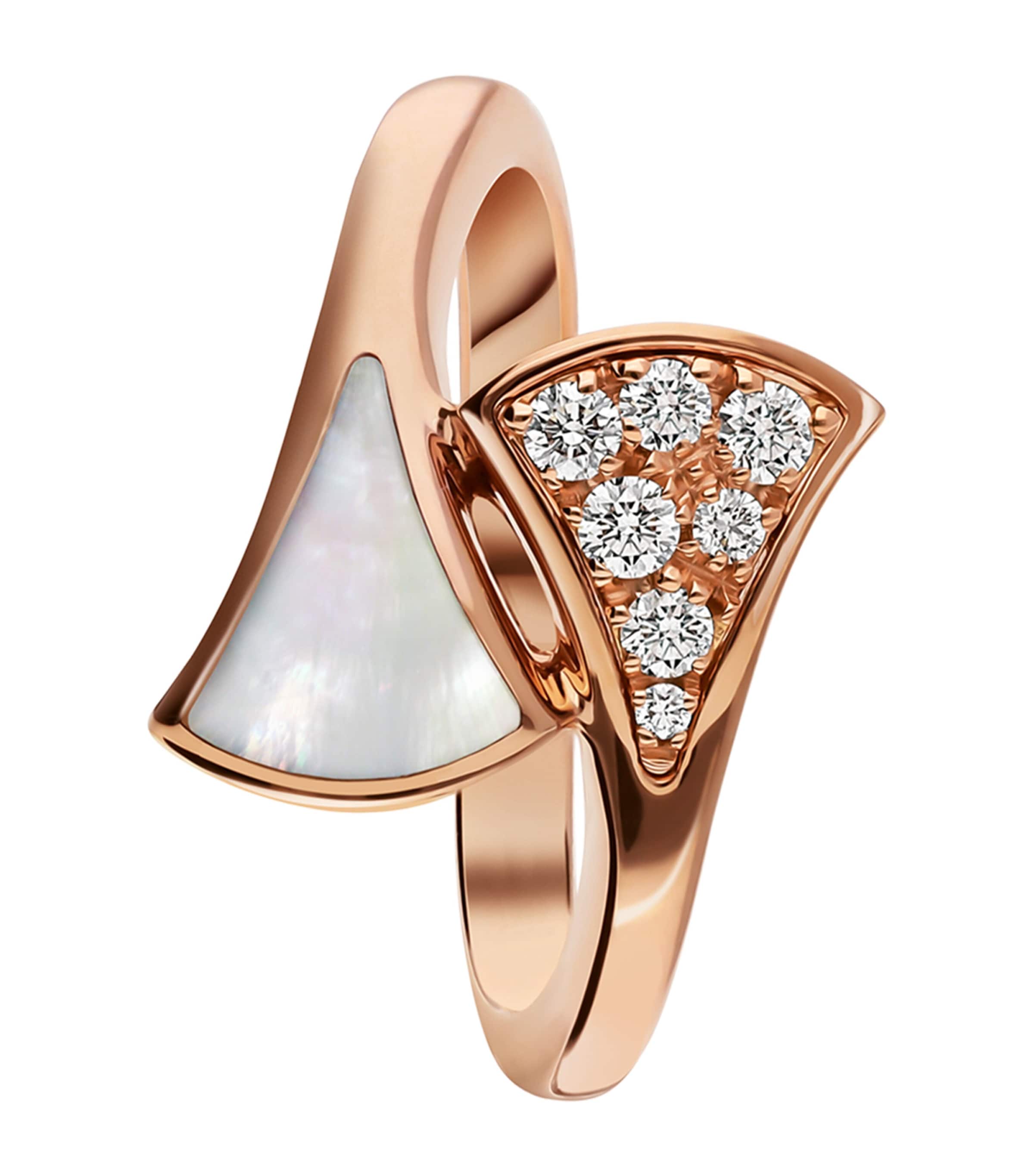Rose Gold, Diamond and Mother-of-Pearl Divas' Dream Ring PINK GOLD Image 2