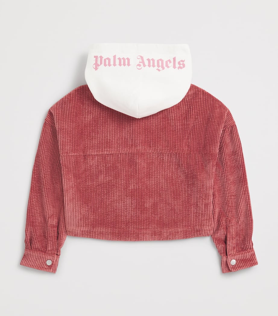 Corduroy Adaptable Hooded Shirt Jacket (4-12 Years) 3003ANTIQUE RSE OFFW Image 2