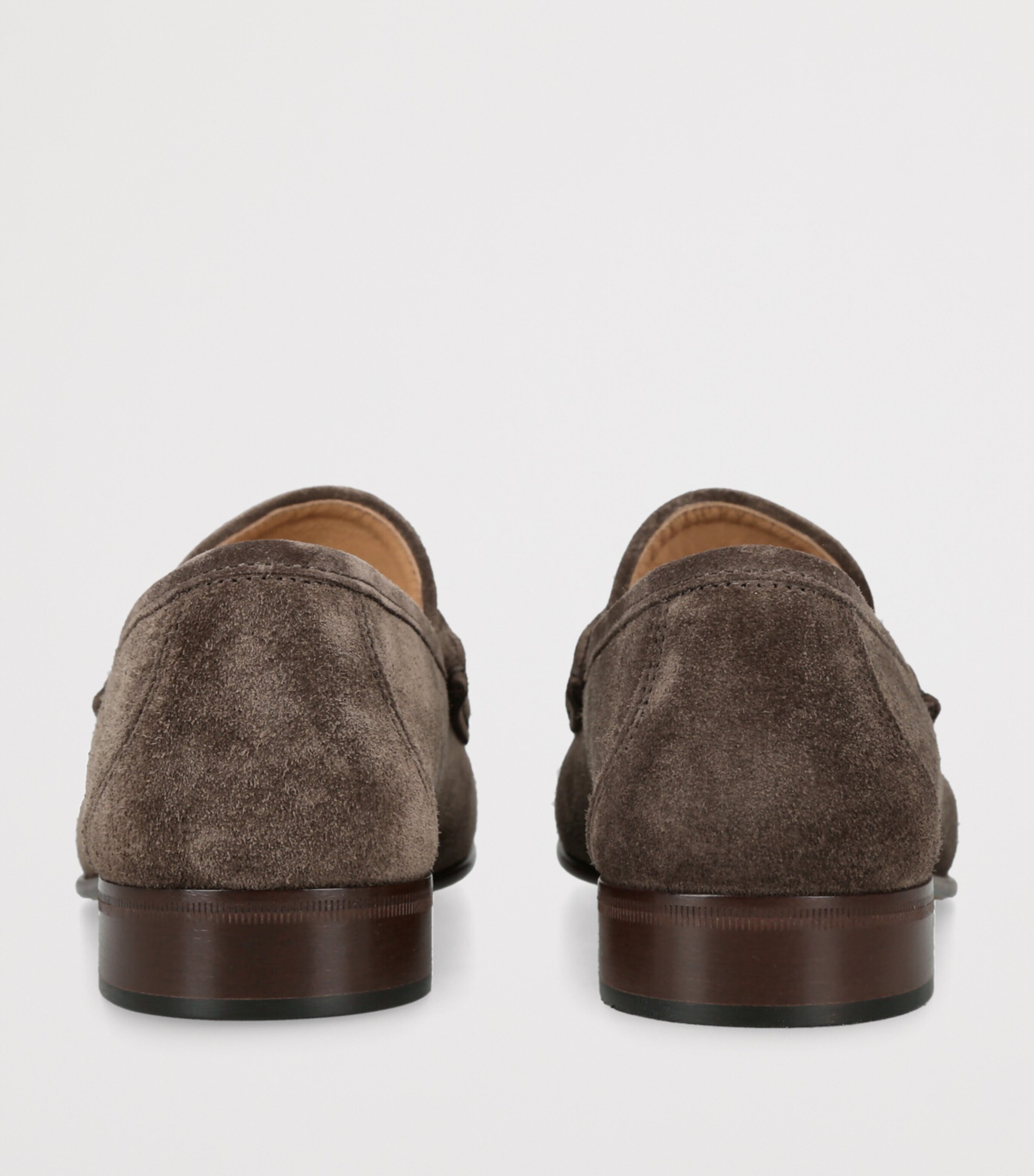 Valentino Garavani Suede VLogo Loafers Mid Brown Image 2