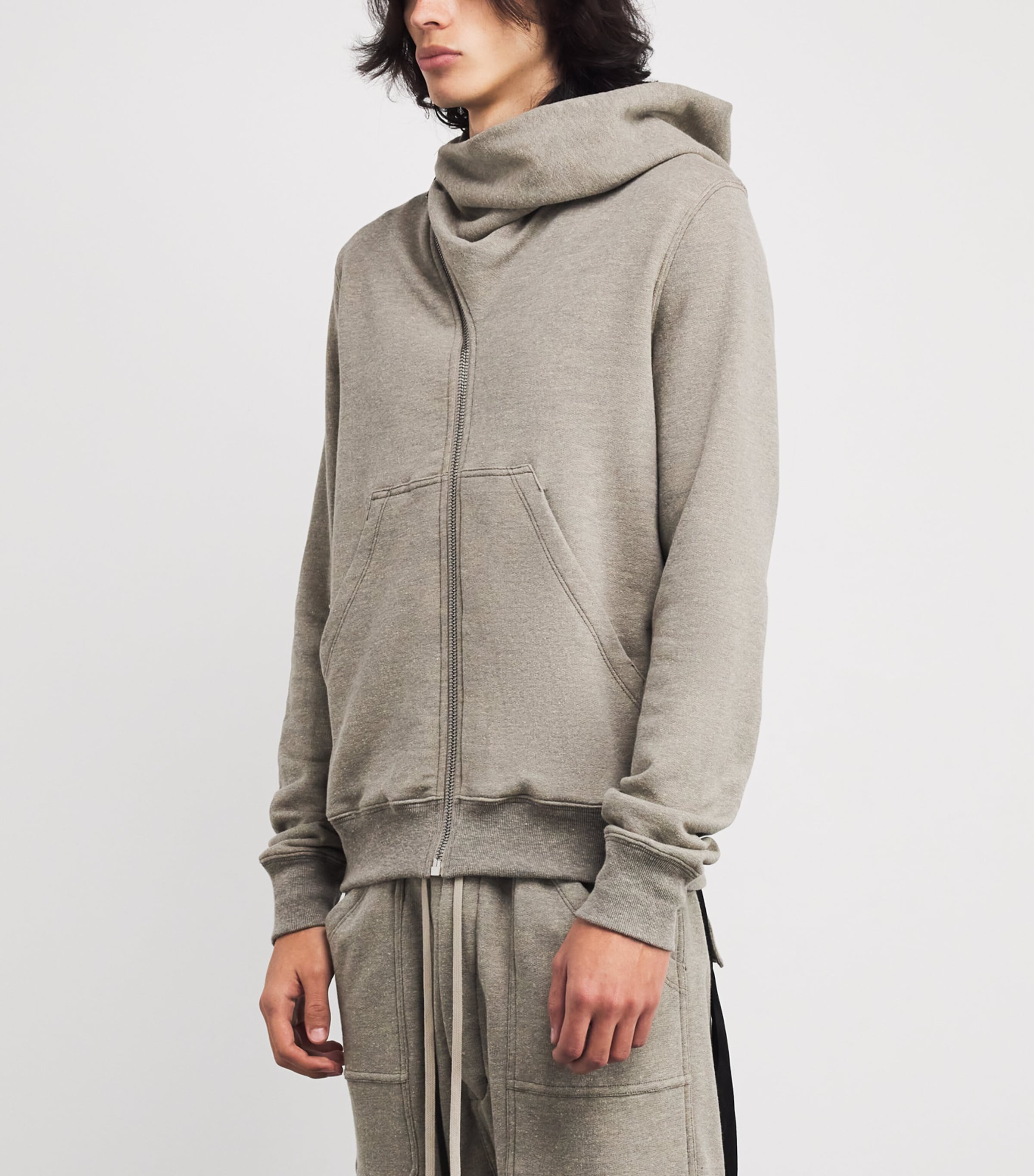 Organic Cotton Mountain Hoodie GREY MELANGE - 178 Image 3