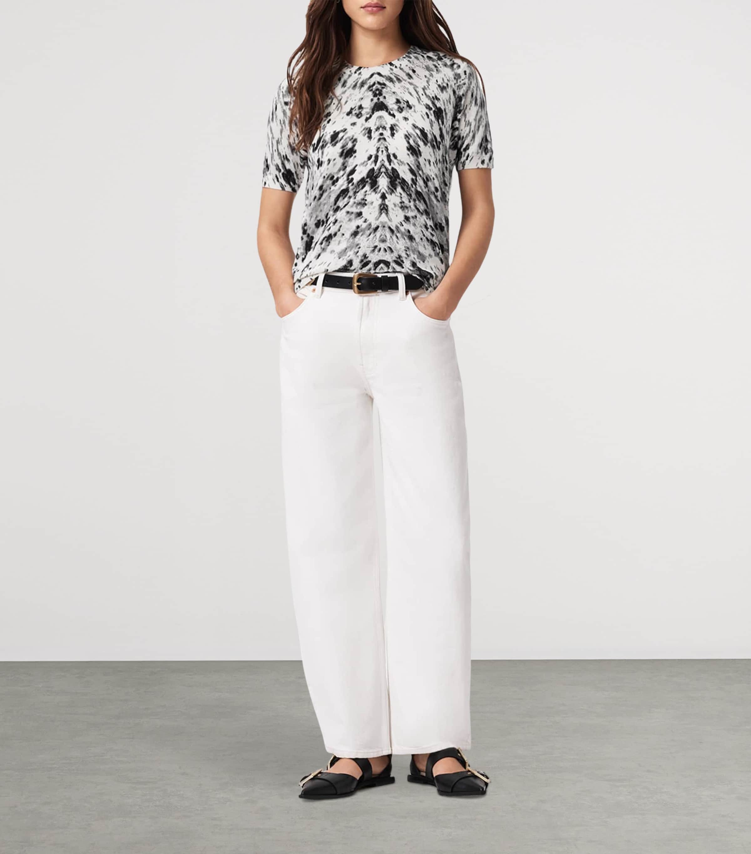 Wool Slim Anouk T-Shirt CANTER ECRU WHITE Image 2