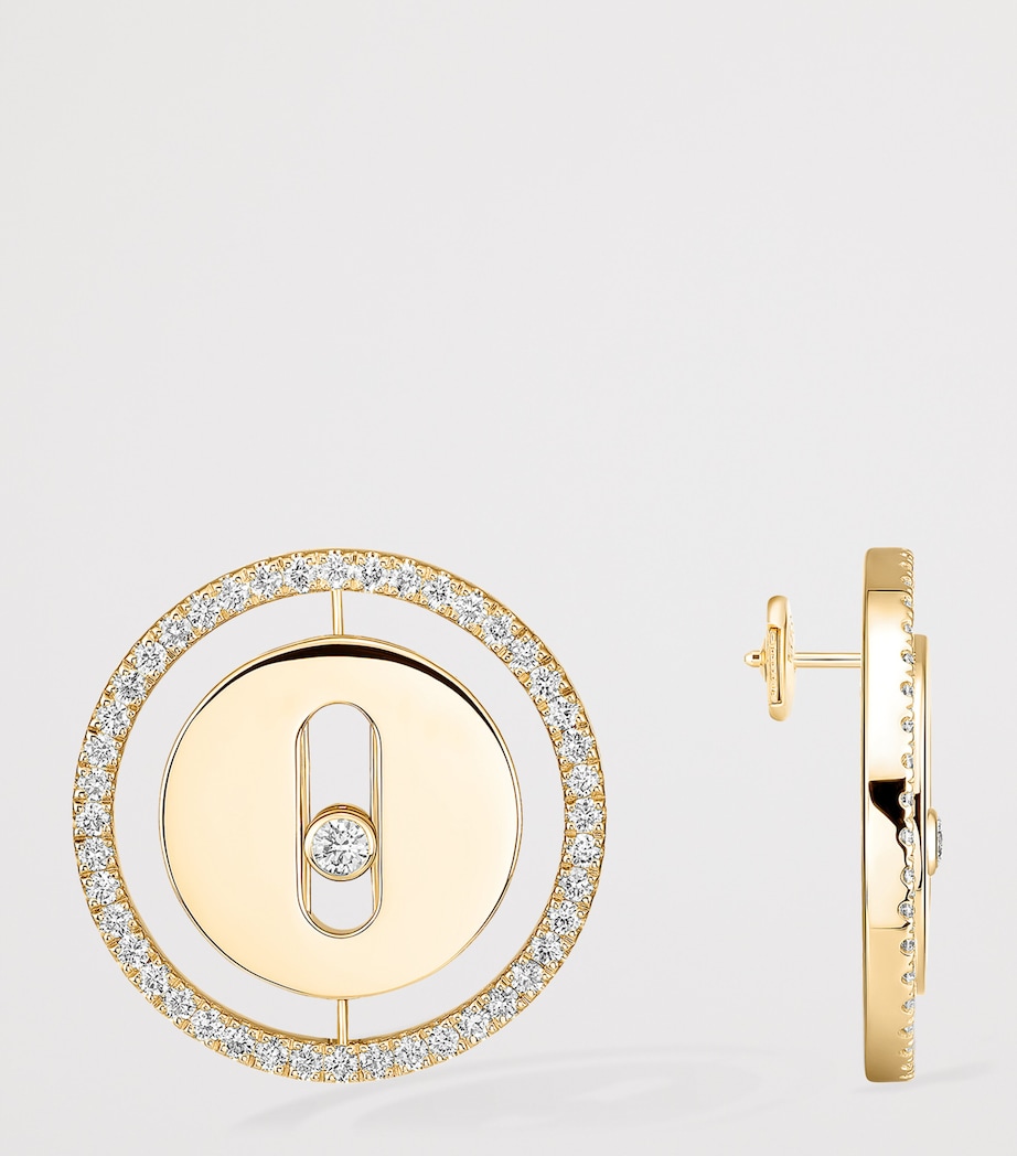 Messika Lucky Move Yellow Gold and Diamond Stud Earrings (0.32ct) Yellow Gold Image 3