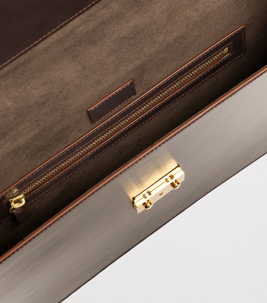 Leather Mayfair Briefcase HAVANA Image 2