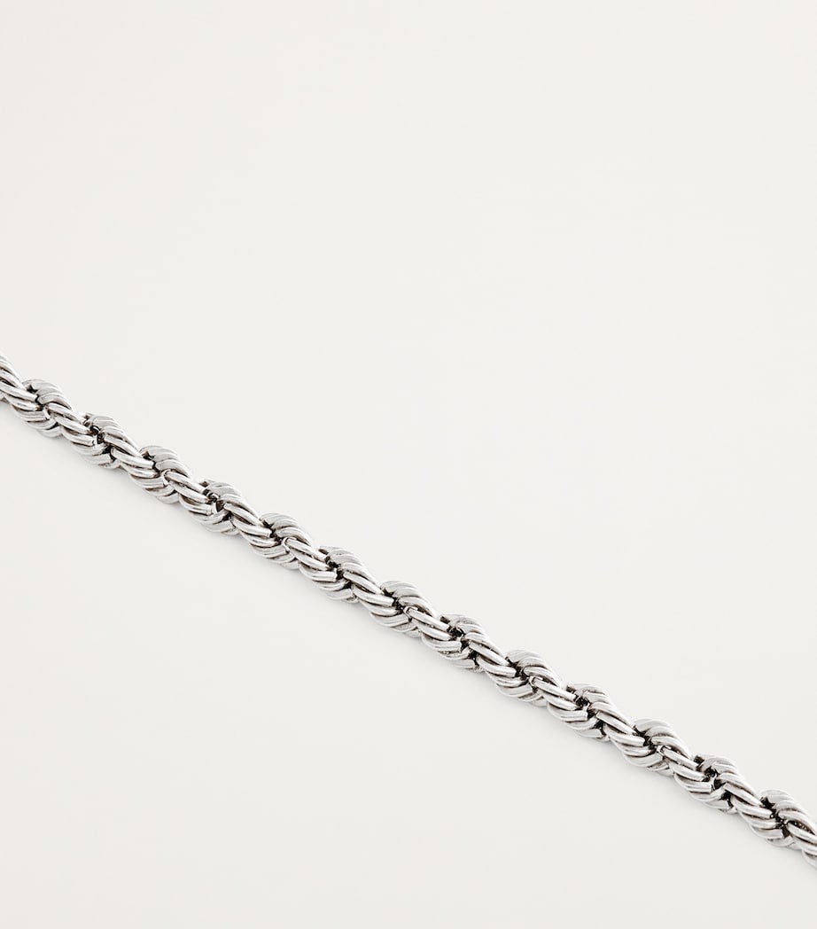 Sterling Silver Square Rope Bracelet S925 Image 3