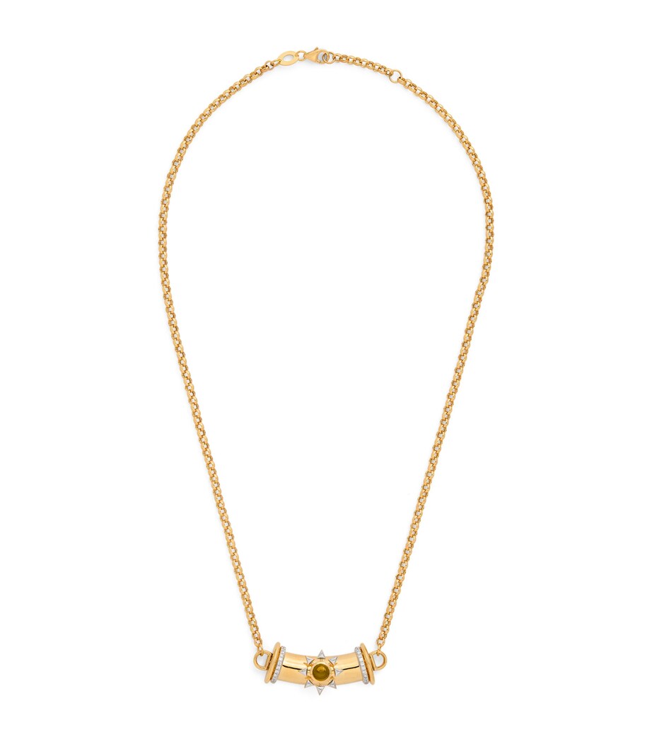 L'ATELIER NAWBAR Yellow Gold, Diamond and Citrine Warrior Star Lot N*91 Necklace Yellow Gold Image 3