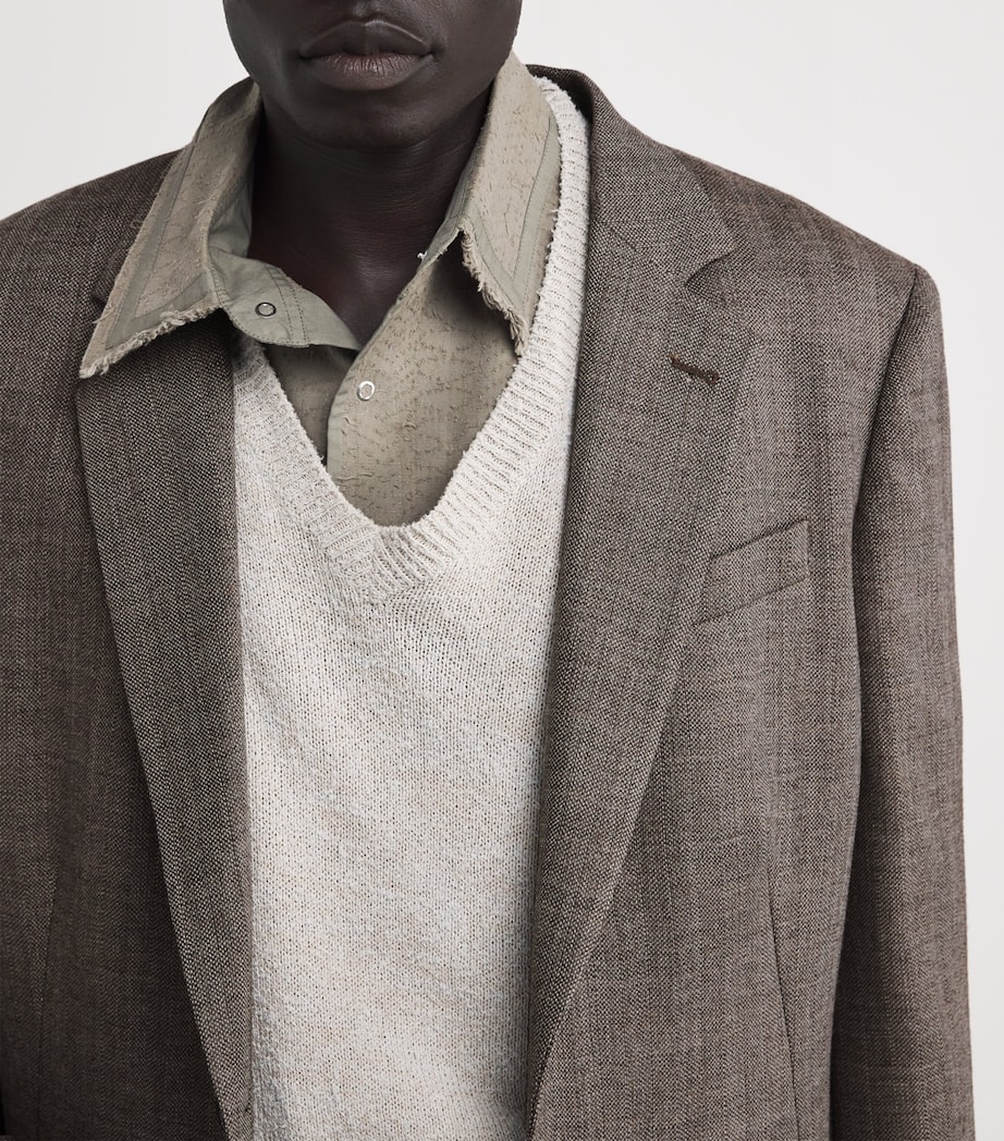 Wool Ceremony Blazer BROWN NATURAL Image 6