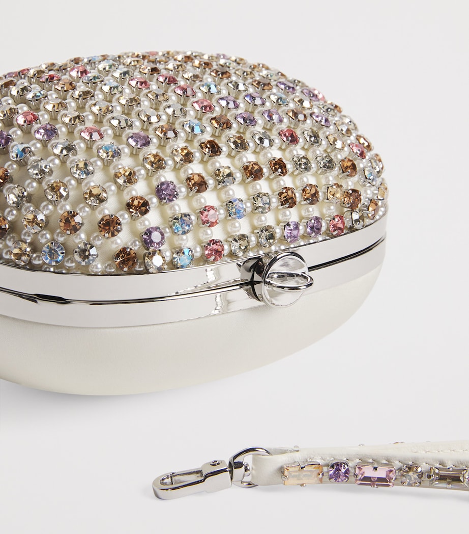 Crystal-Embellished Clutch Bag MULTI Image 4
