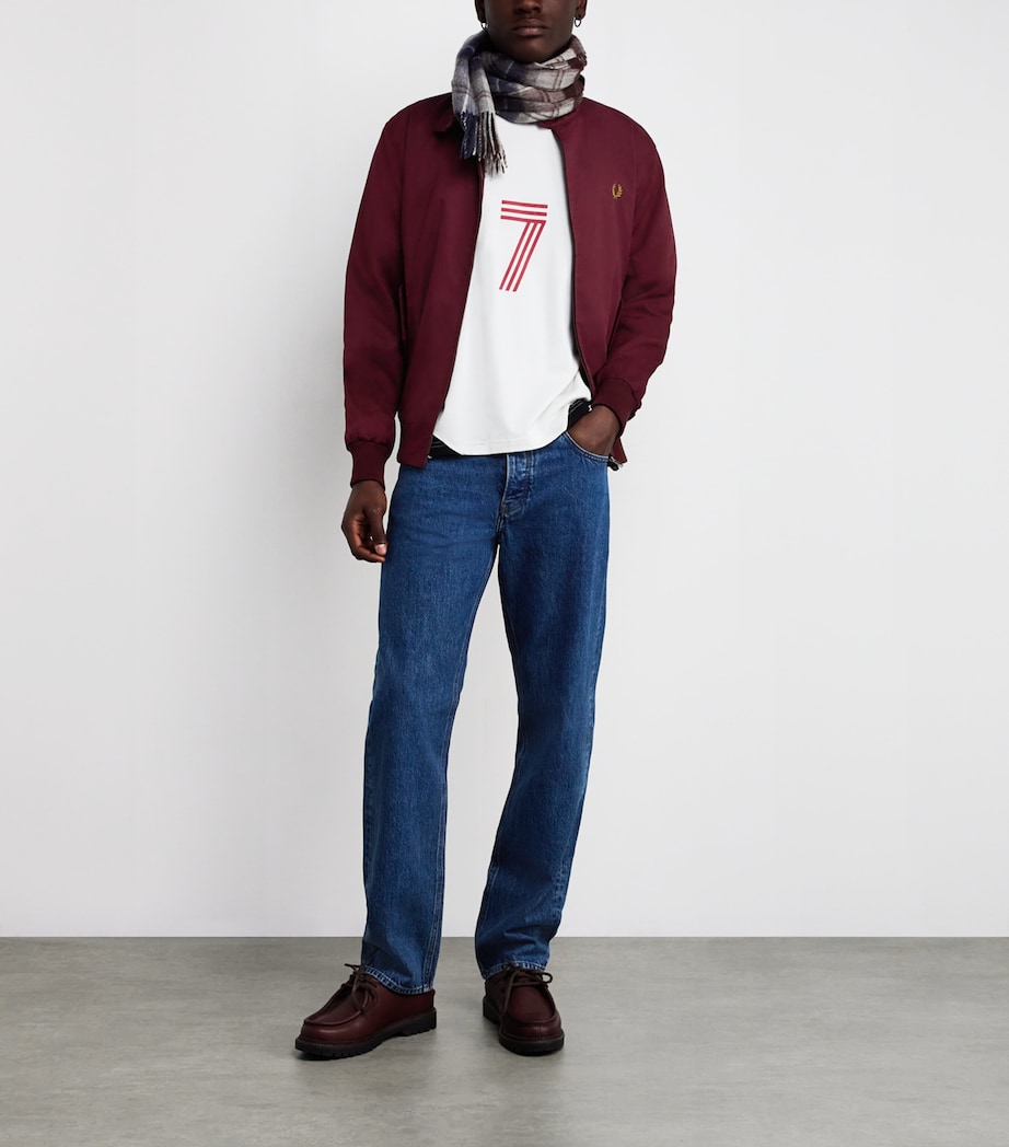 Cotton-Blend Harrington Jacket 597-OXBLOOD Image 2