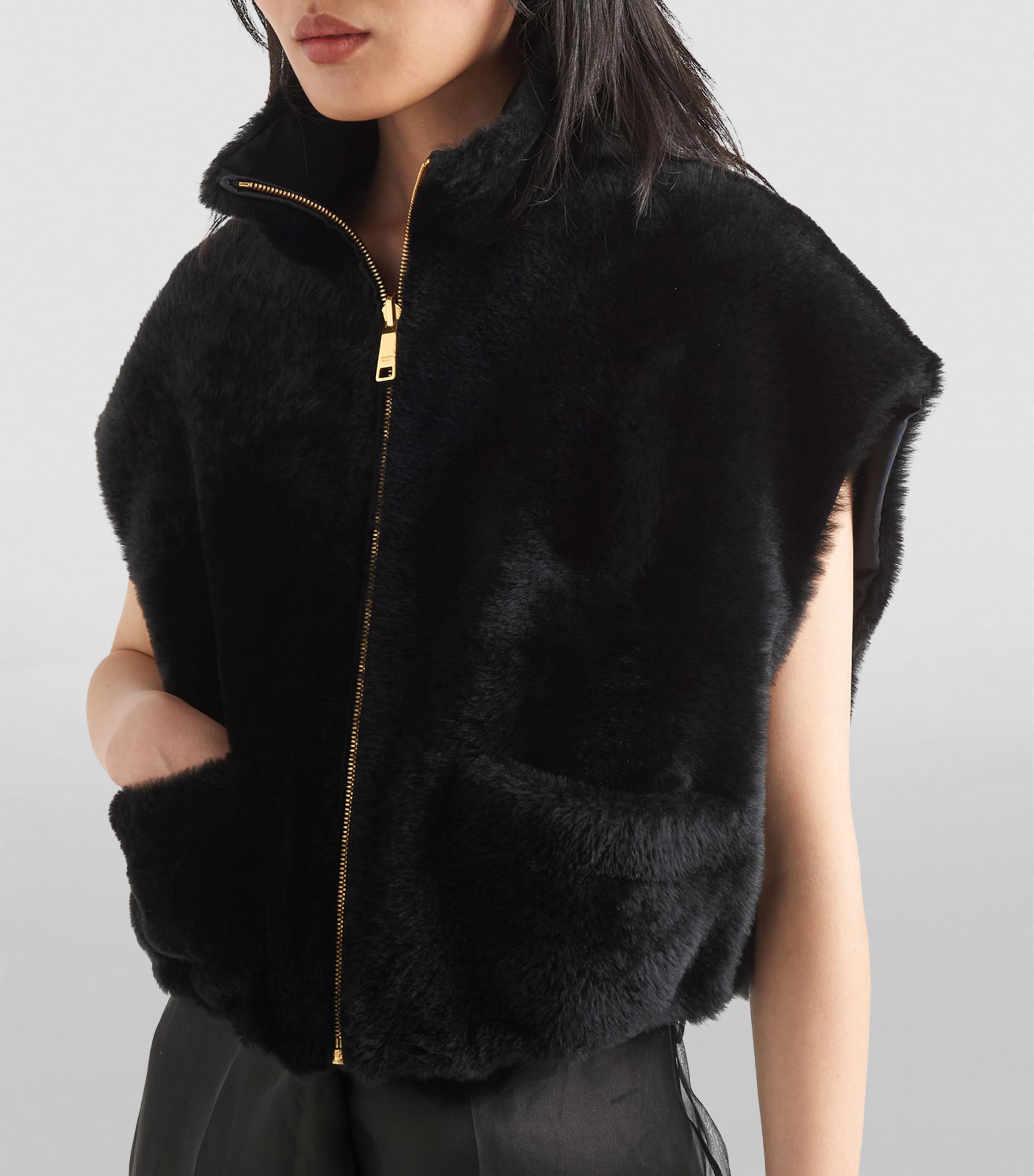 Shearling Gilet F0002 Image 3