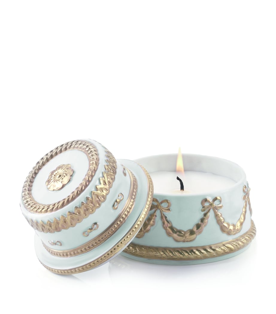 VILLARI Chantilly Cake Candle Turquoise Gld Image 2