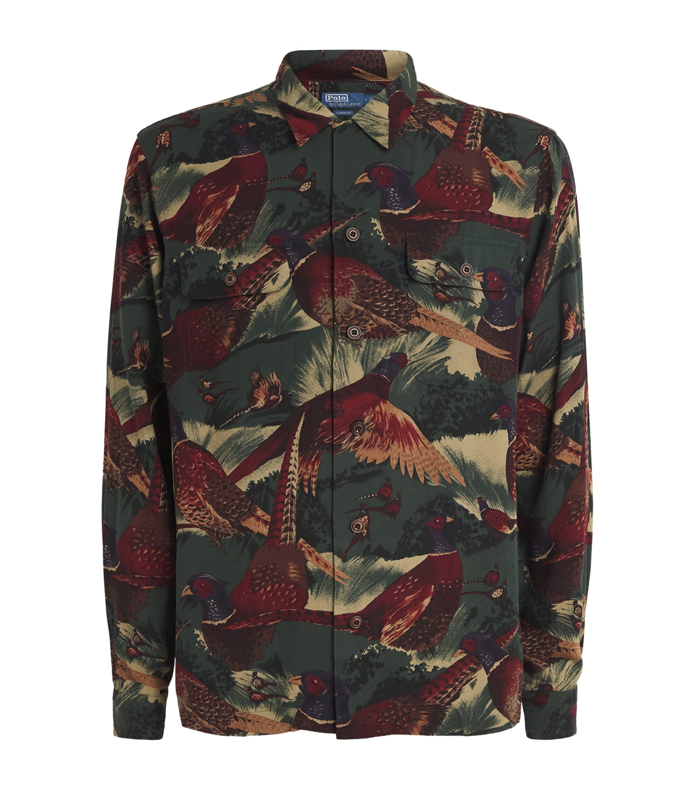 Shop Polo Ralph Lauren Cotton Pheasant Print Shirt