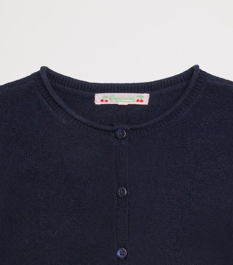 Wool Rolled-Hem Cardigan (10-12 Years) UPB MARINE Image 3