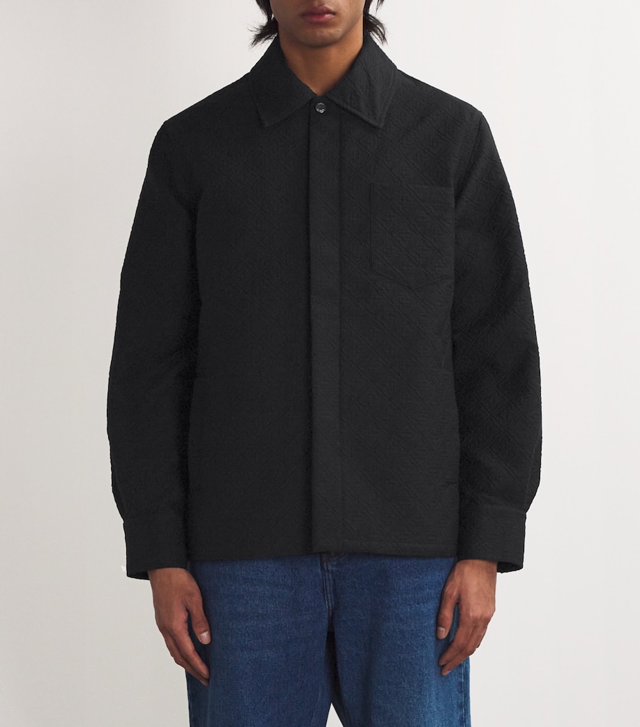 Jacquard Monogram Jacket BLACK Image 3