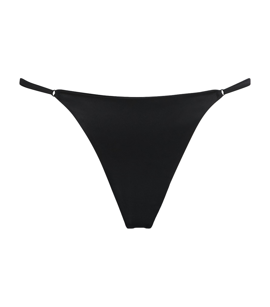 Stretch-Silk Tous Les Jours Thong BLACK 001 Image 1