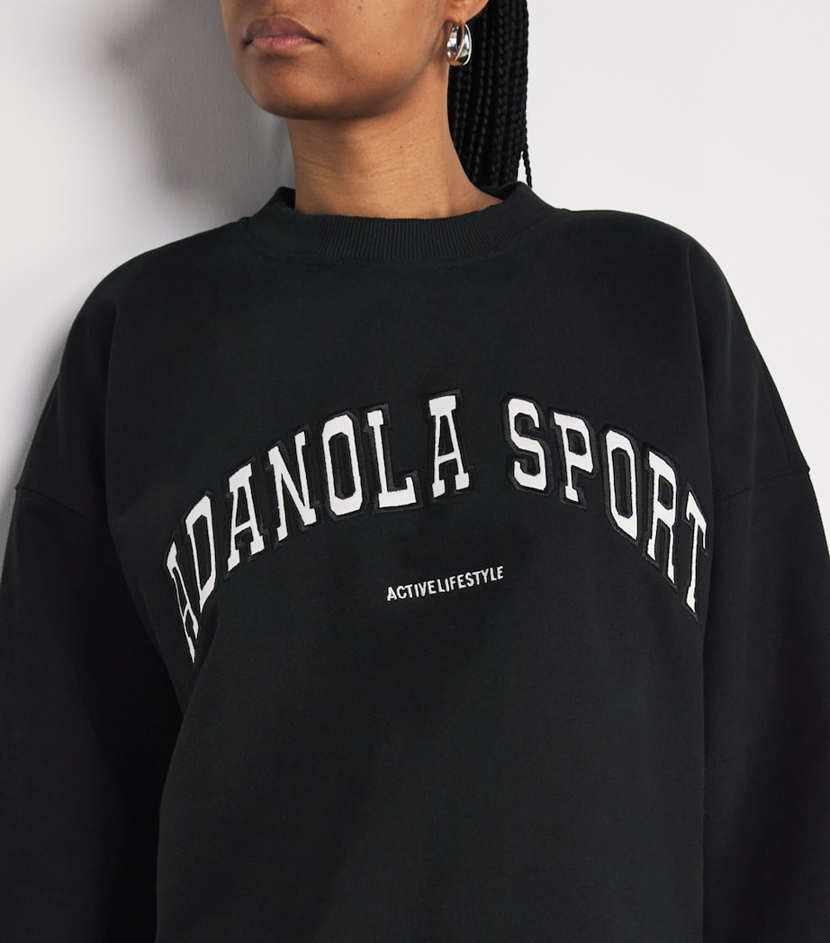 Organic Cotton Logo Sweatshirt BLACK Image 6