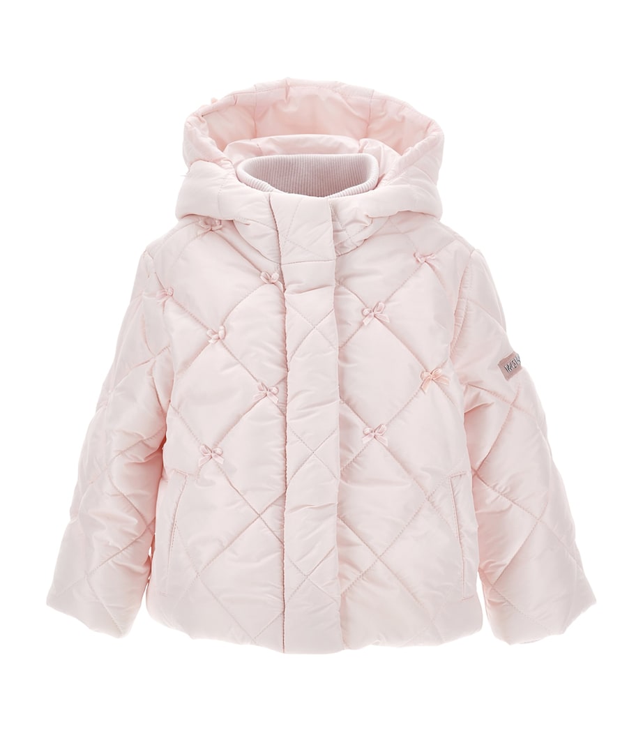 Quilted Bow-Detail Coat (3-36 Months) ROSA FAIRYTALE Image 1