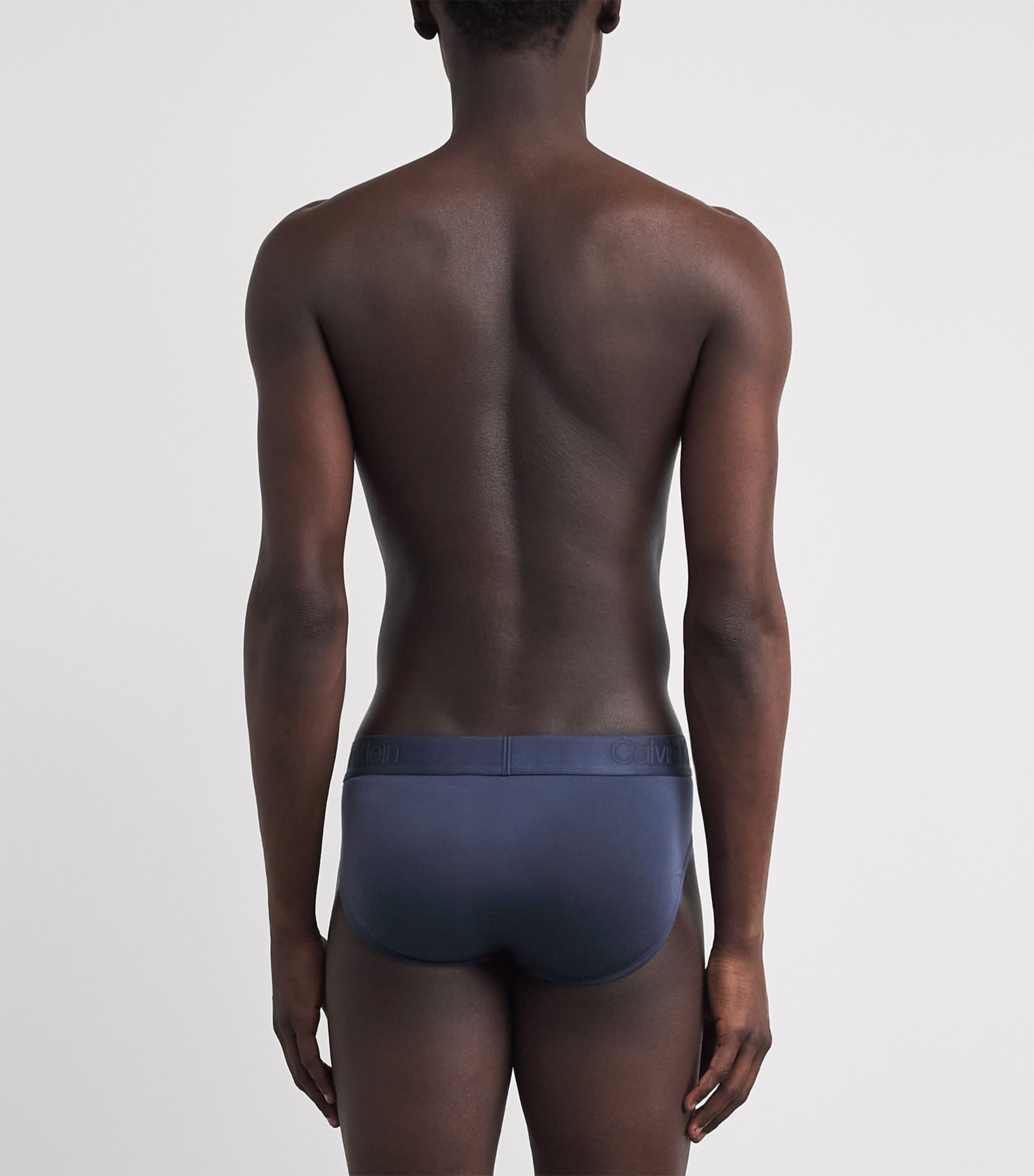 Calvin Klein Mens Hip Briefs (Pack of 3) Se/blu/blk Image 3