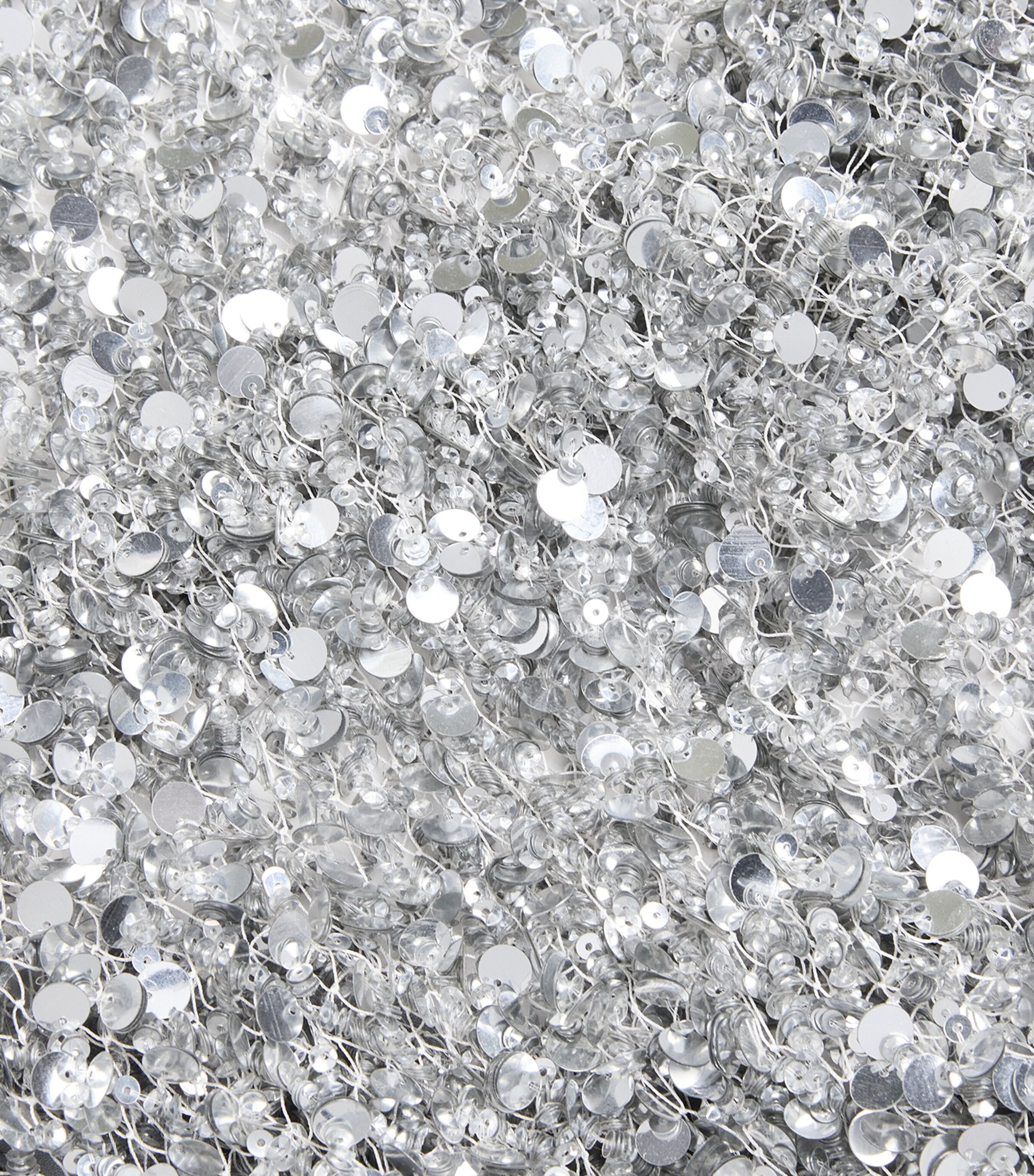 Sequinned Fishtail Midi Dress 042 SILVER Image 5