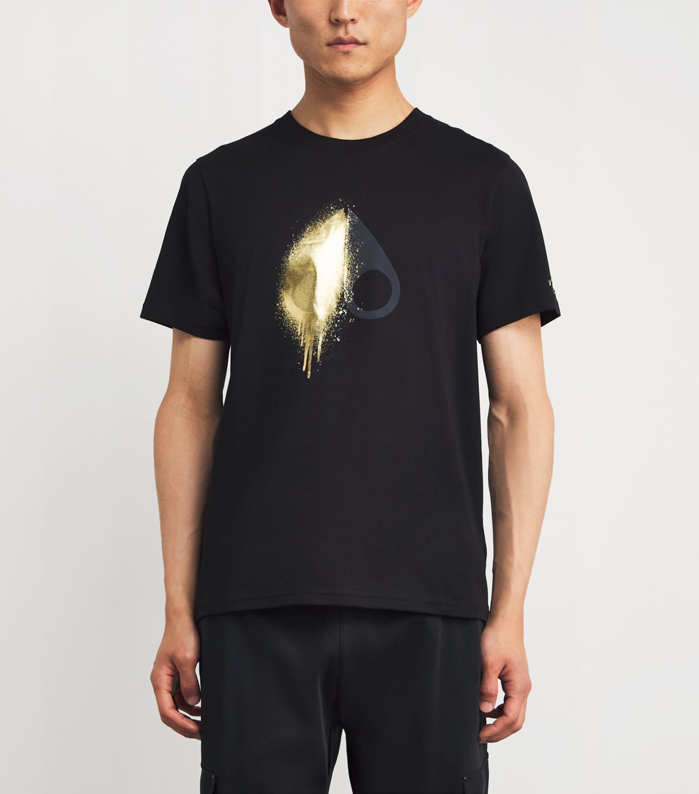 Cotton Logo Augustine T-Shirt BLACK - 292 Image 3