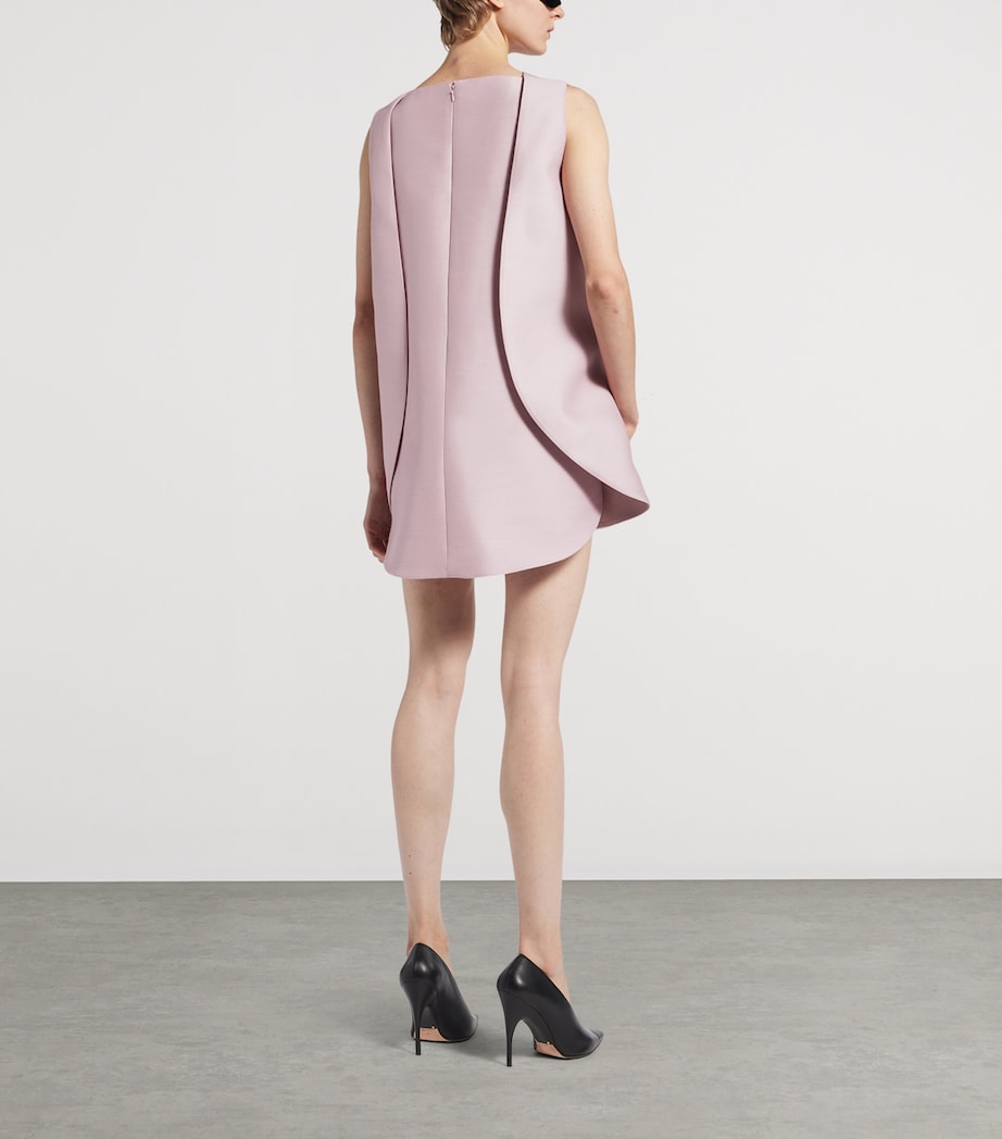 Balenciaga Womens Wool-Silk A-Line Mini Dress Image 3