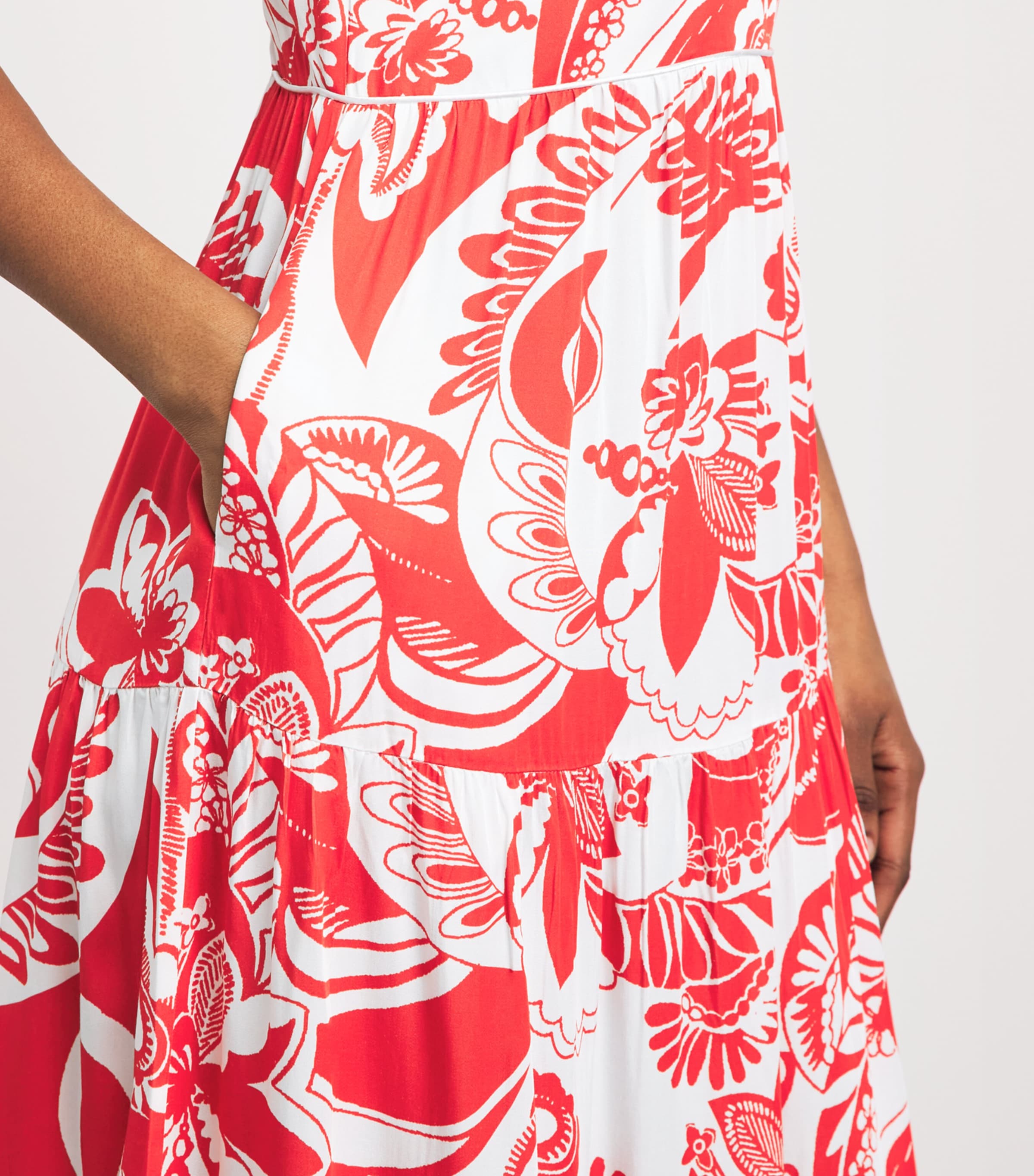 Melissa Odabash Womens Paola Maxi Dress Floral Image 3