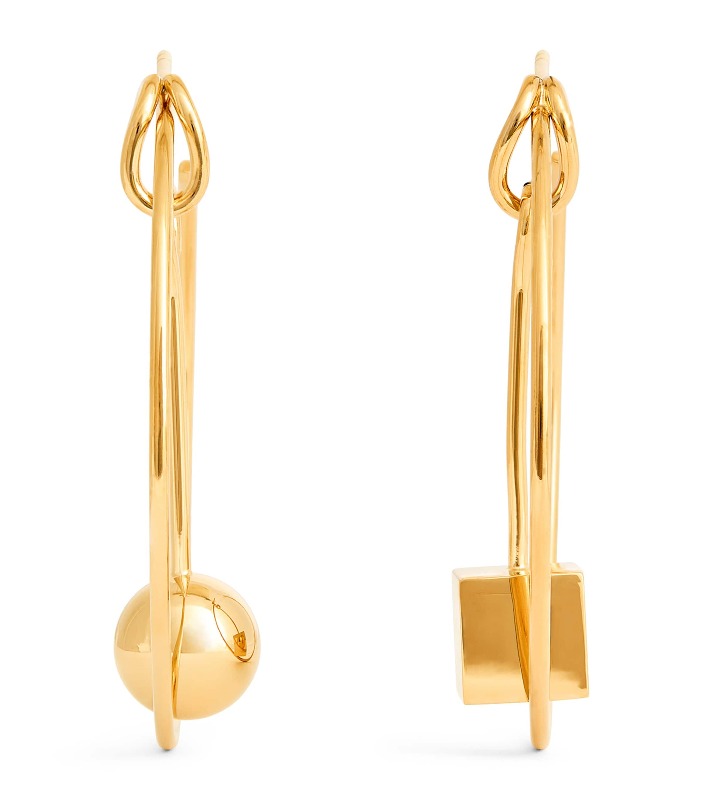 Jacquemus Les Créoles Nodo Earrings In Gold