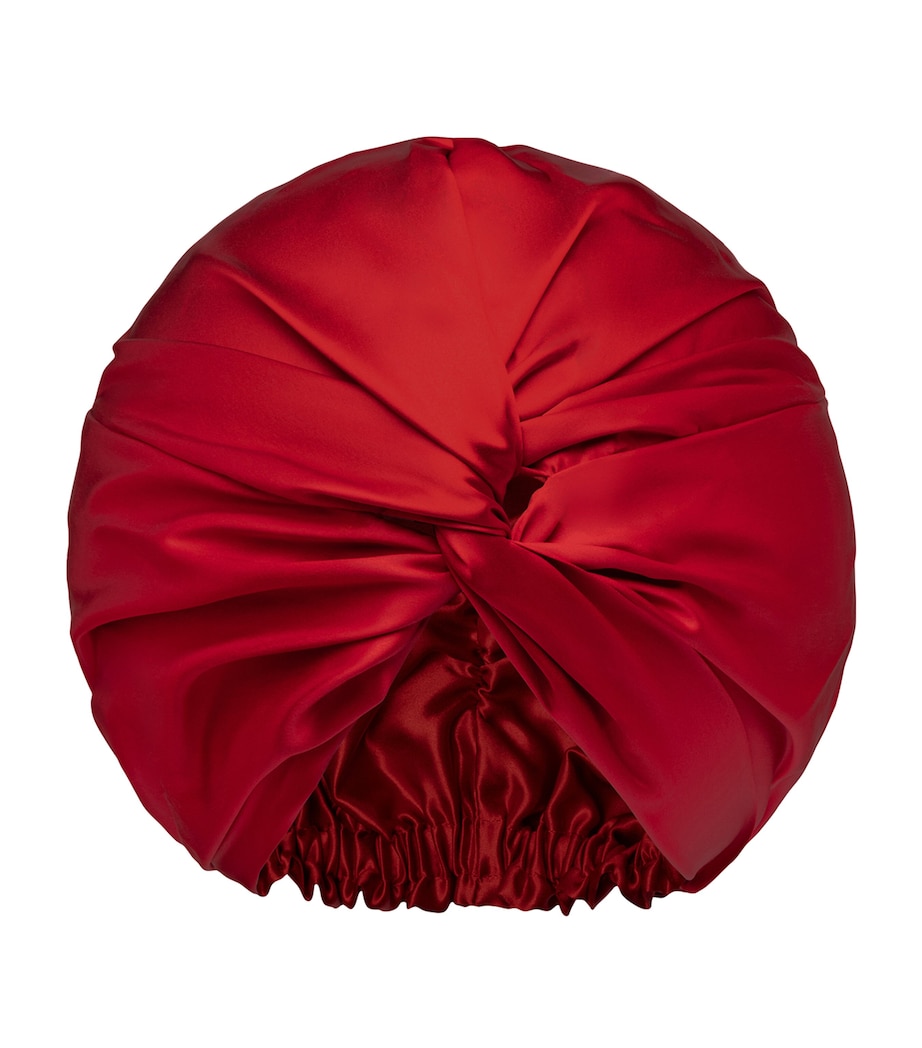 Slip Pure Silk Turban Scarlet Image 2