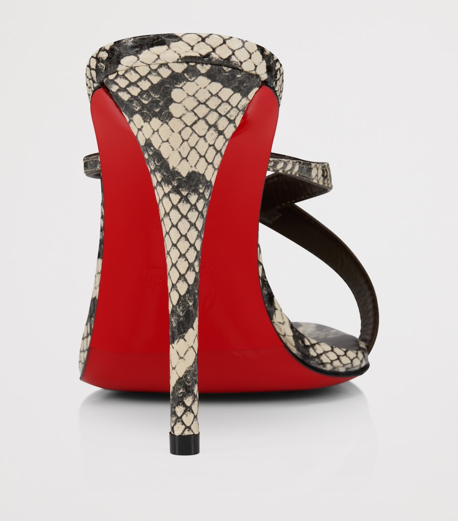 Christian Louboutin Mulazee Cross Elaphe Leather Mules 100 Image 4