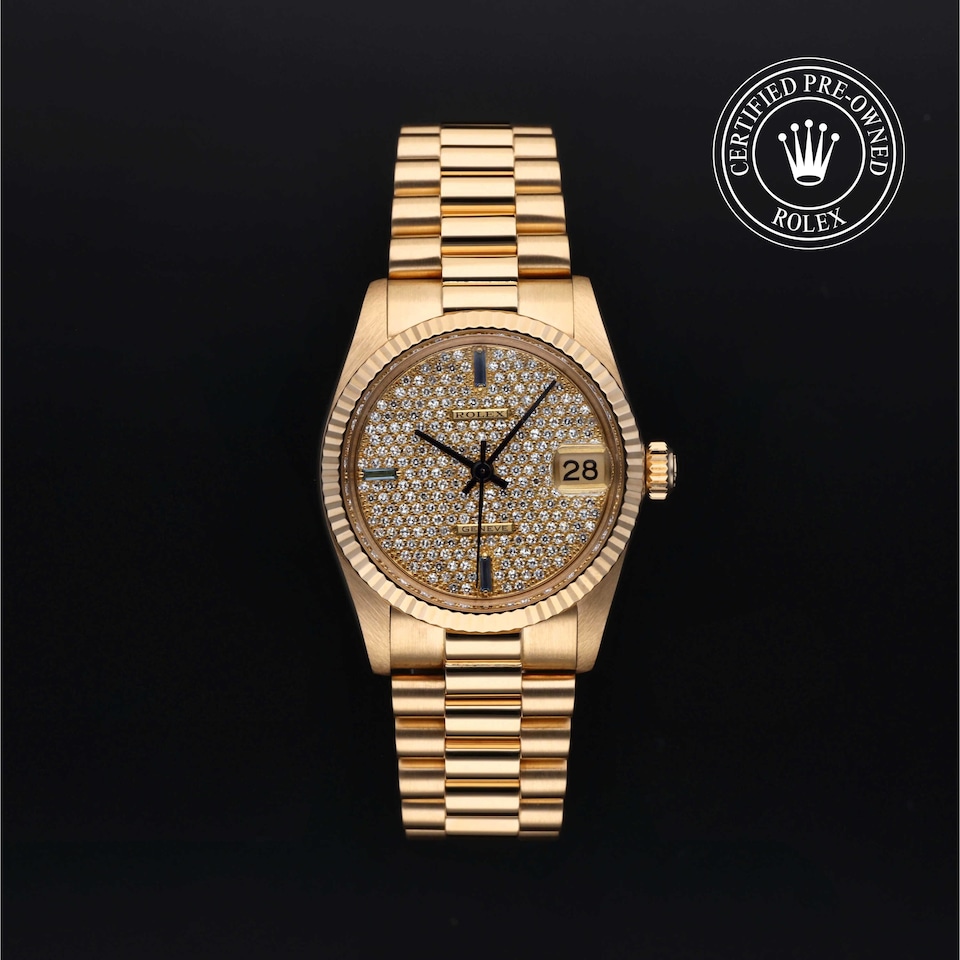 Rolex Certified Pre-Owned Datejust Pave Sapphire Marker