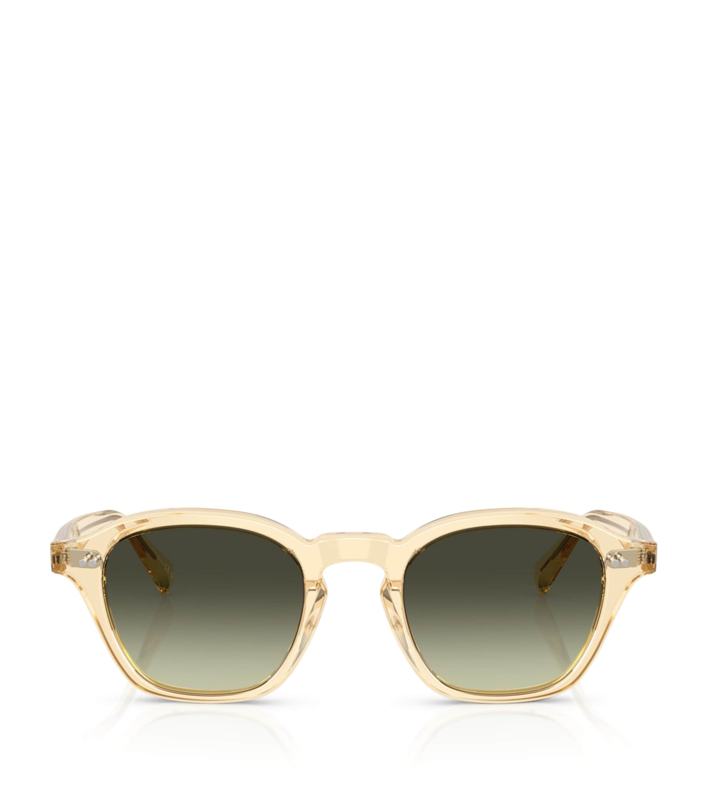 Oliver Peoples Womens Cream Ov5580su Eyles Square-frame Acetate Sunglasses In Green