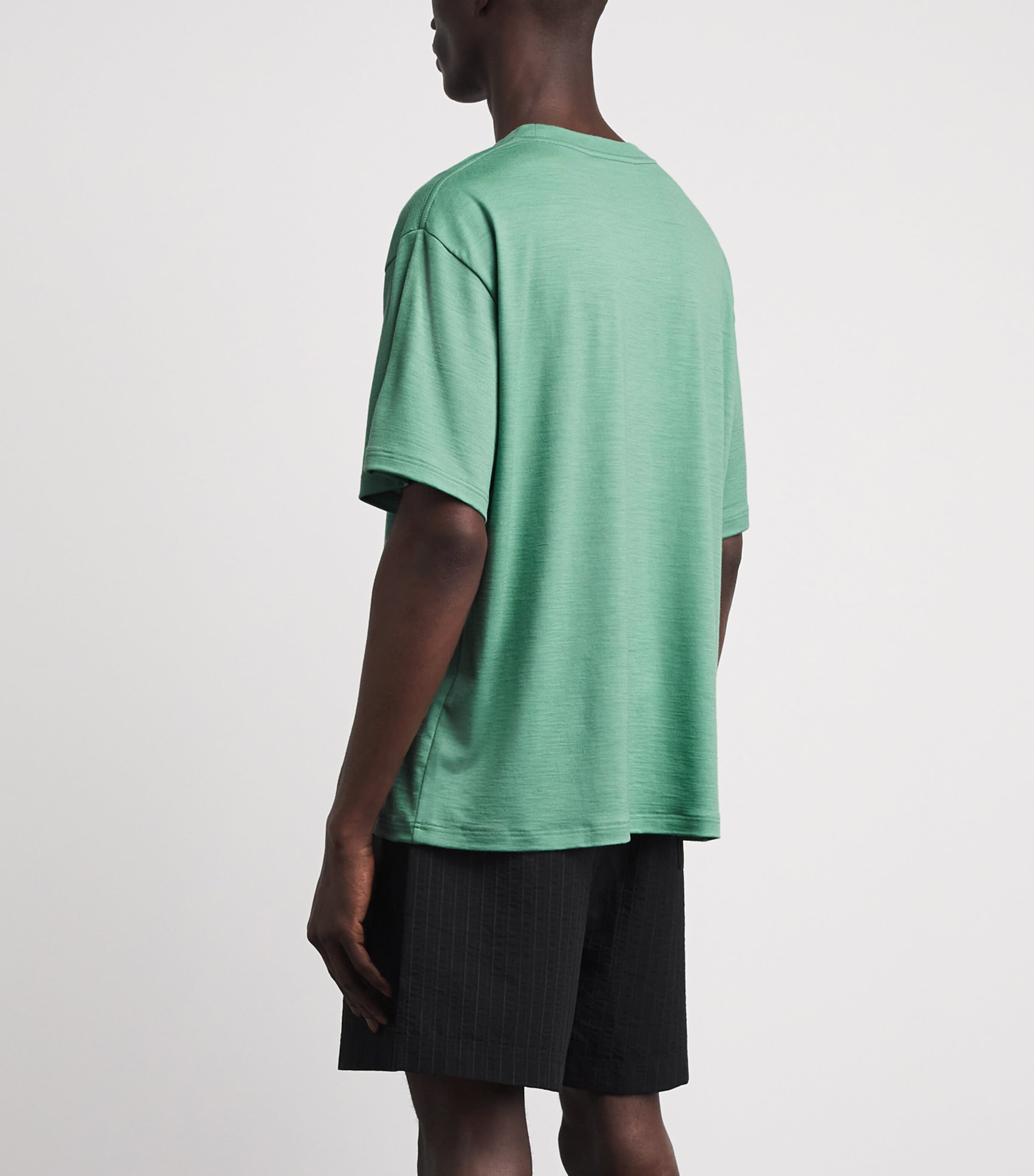 Studio Nicholson Mens Cotton Bric T-Shirt Apple Image 5