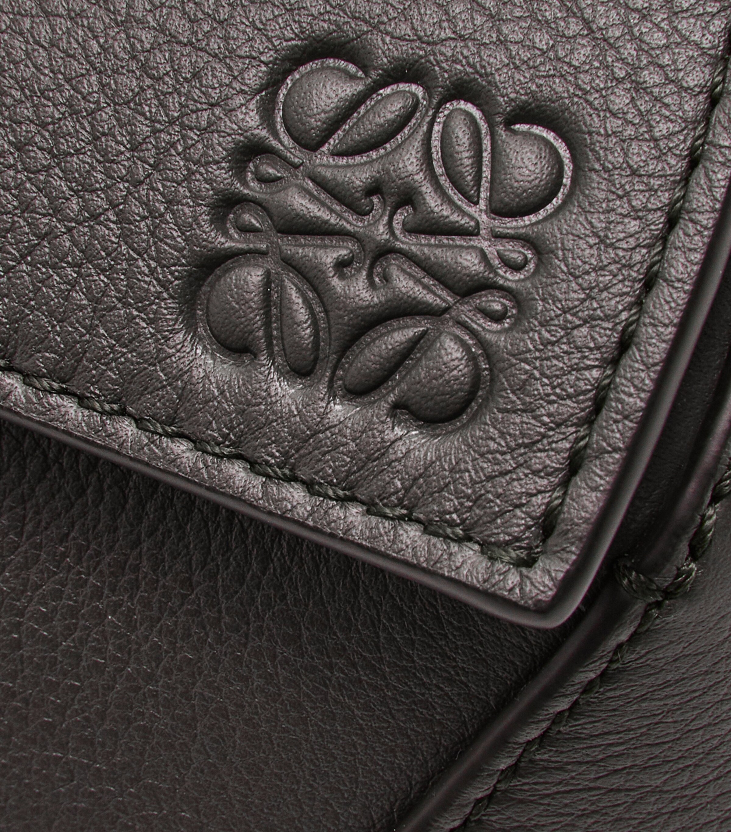 Mini Leather Puzzle Belt Bag DARK GREY Image 7