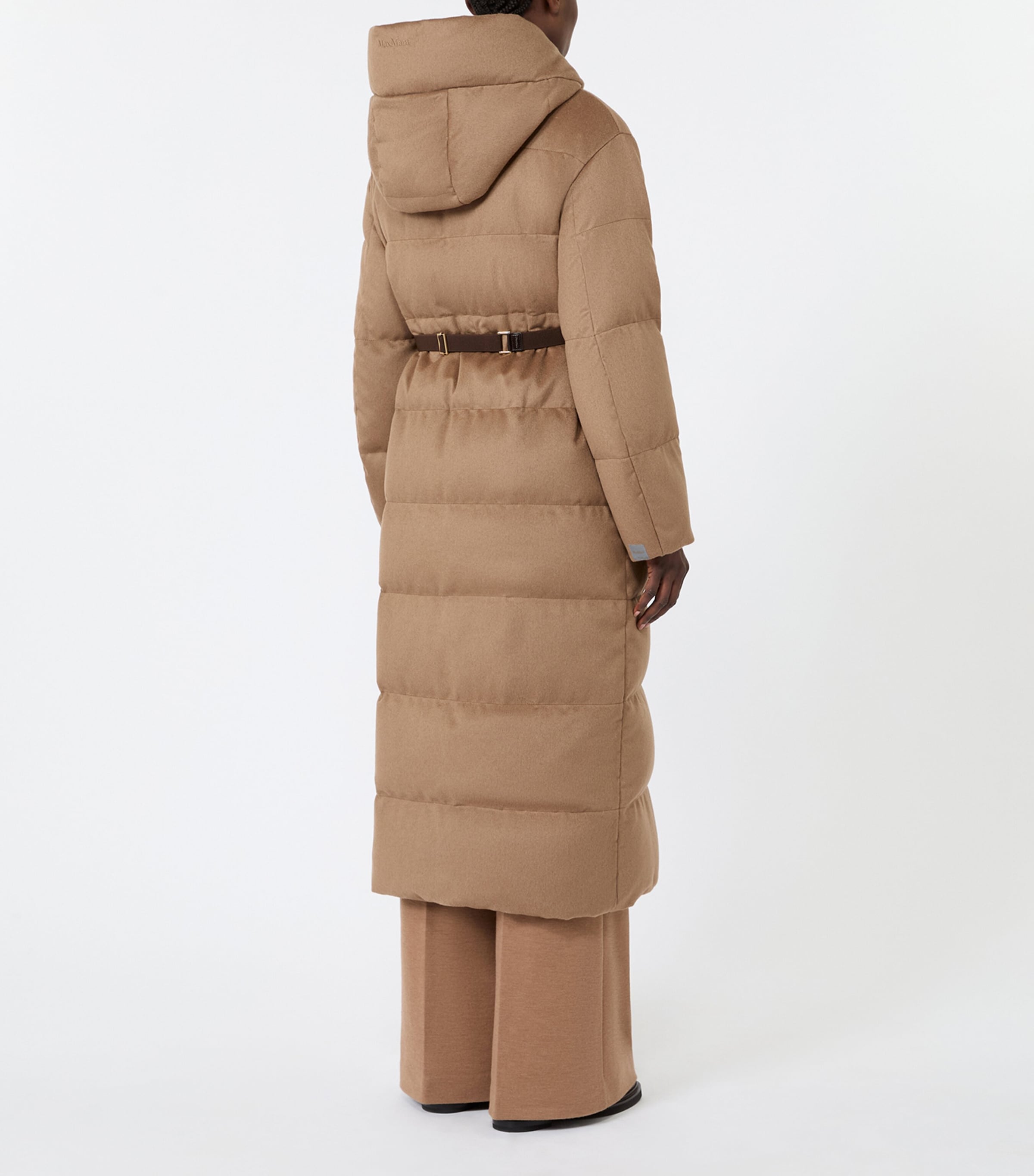 Max Mara Womens Camel-Wool Reversible Puffer Coat Camel Image 4